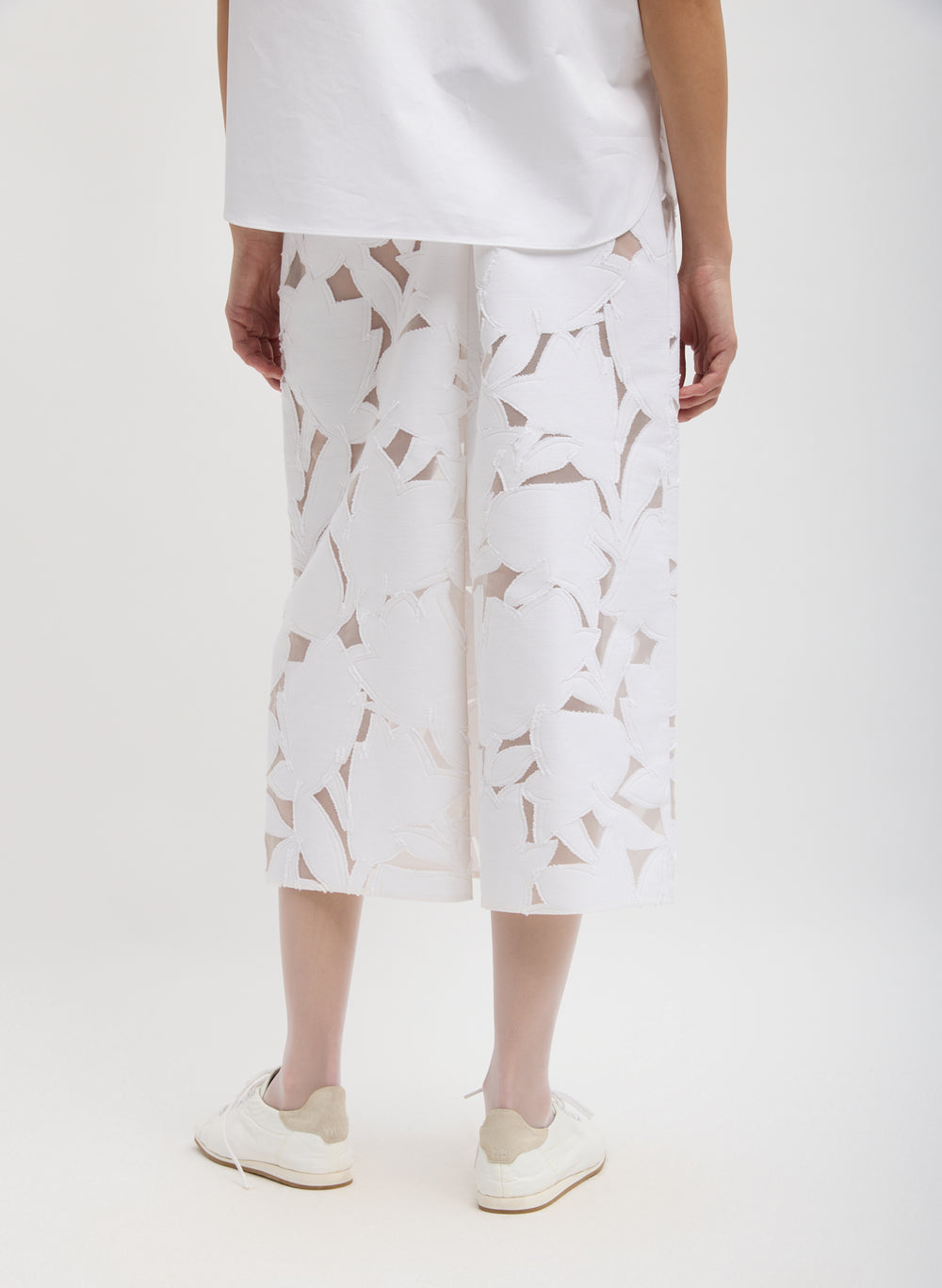 Tibi-Adelle Fil Coupe Pencil Skirt - Optic White-Skirts-Boboli-Vancouver-Canada