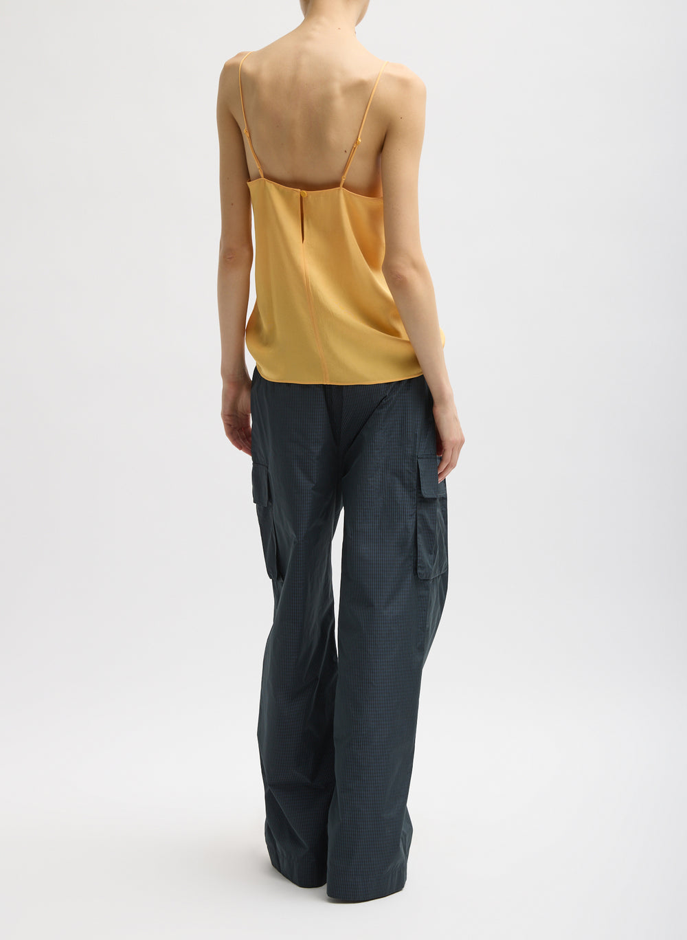 Tibi-Menswear Nylon Stella Pleated Cargo Pant - Navy/Multi-Pants-Boboli-Vancouver-Canada