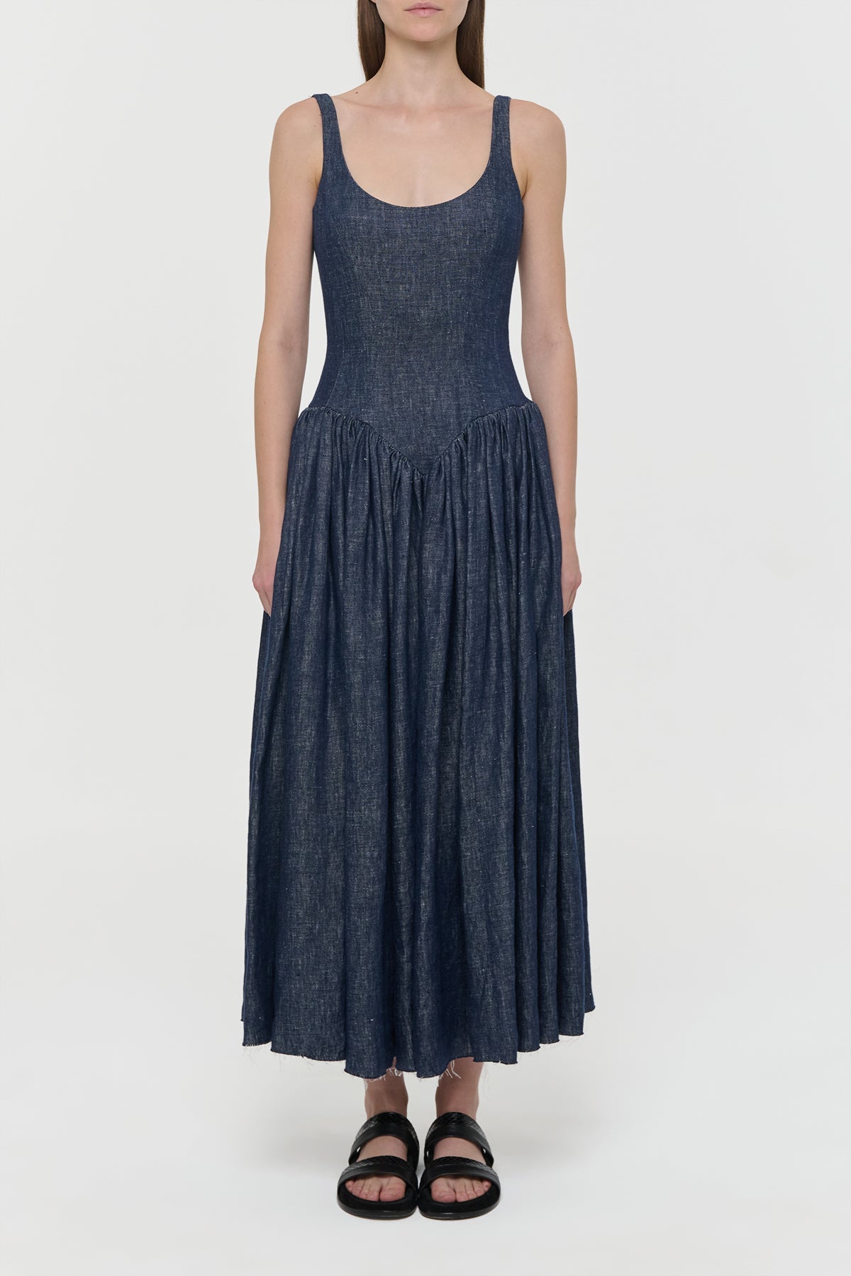 Gabriela Hearst-Isai Dress - Denim-Dresses-Boboli-Vancouver-Canada