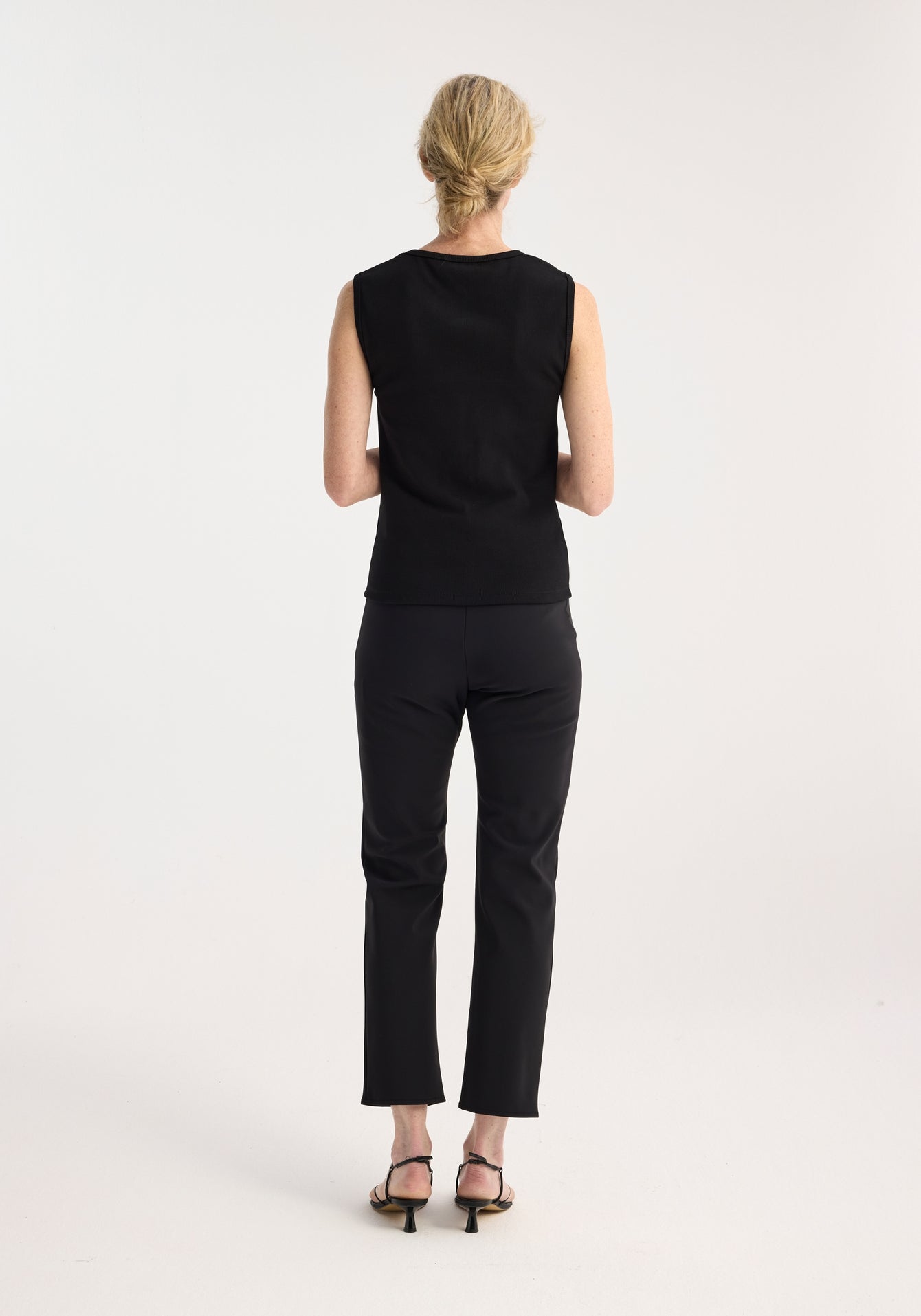 Dense Rib Tank Top - Black