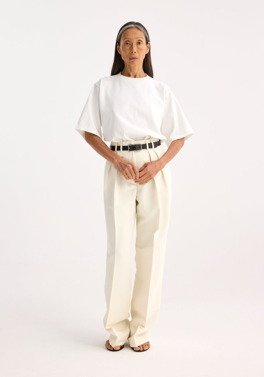 Oversized Cotton T-Shirt - Optic White