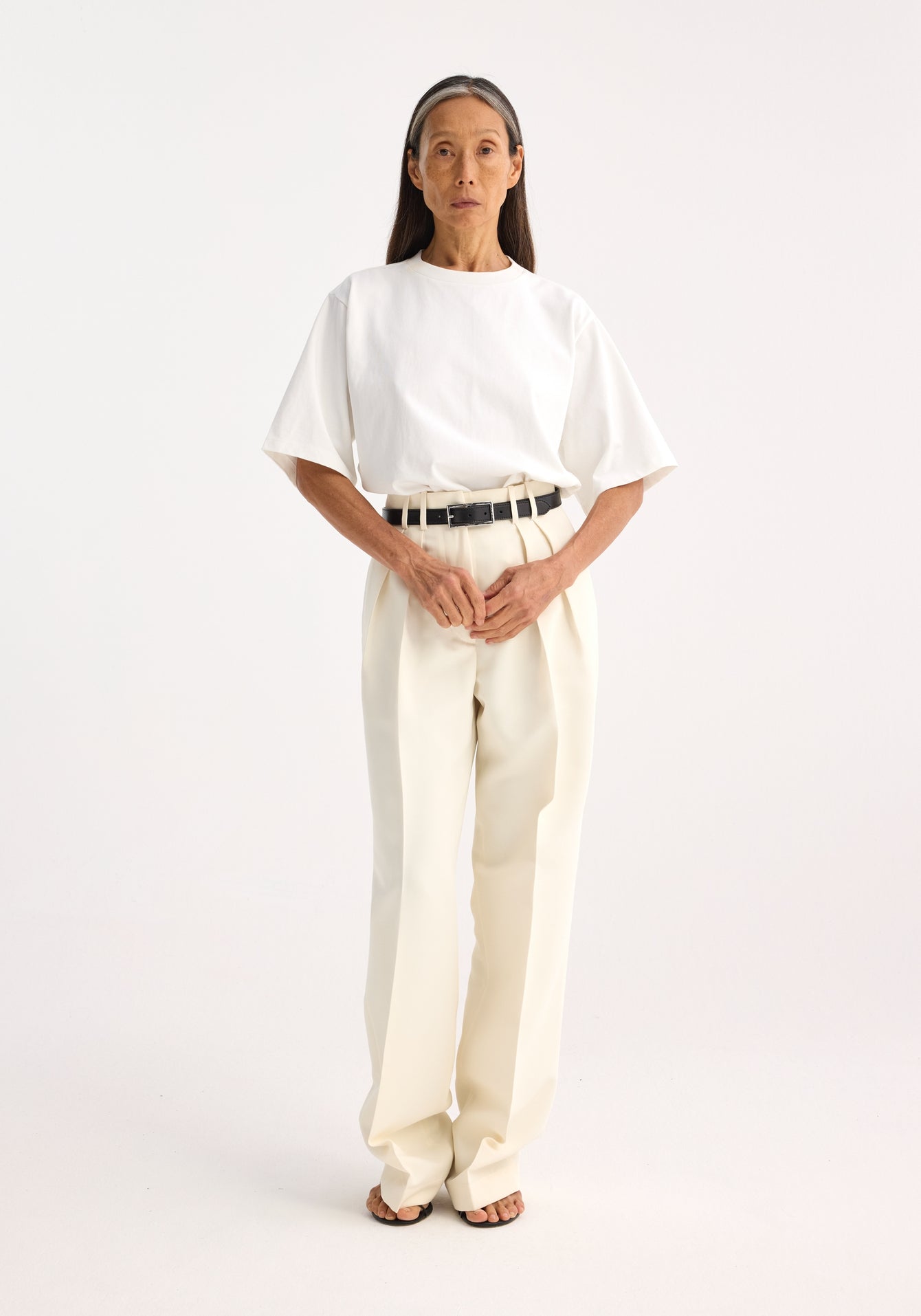 Oversized Cotton T-Shirt - Optic White