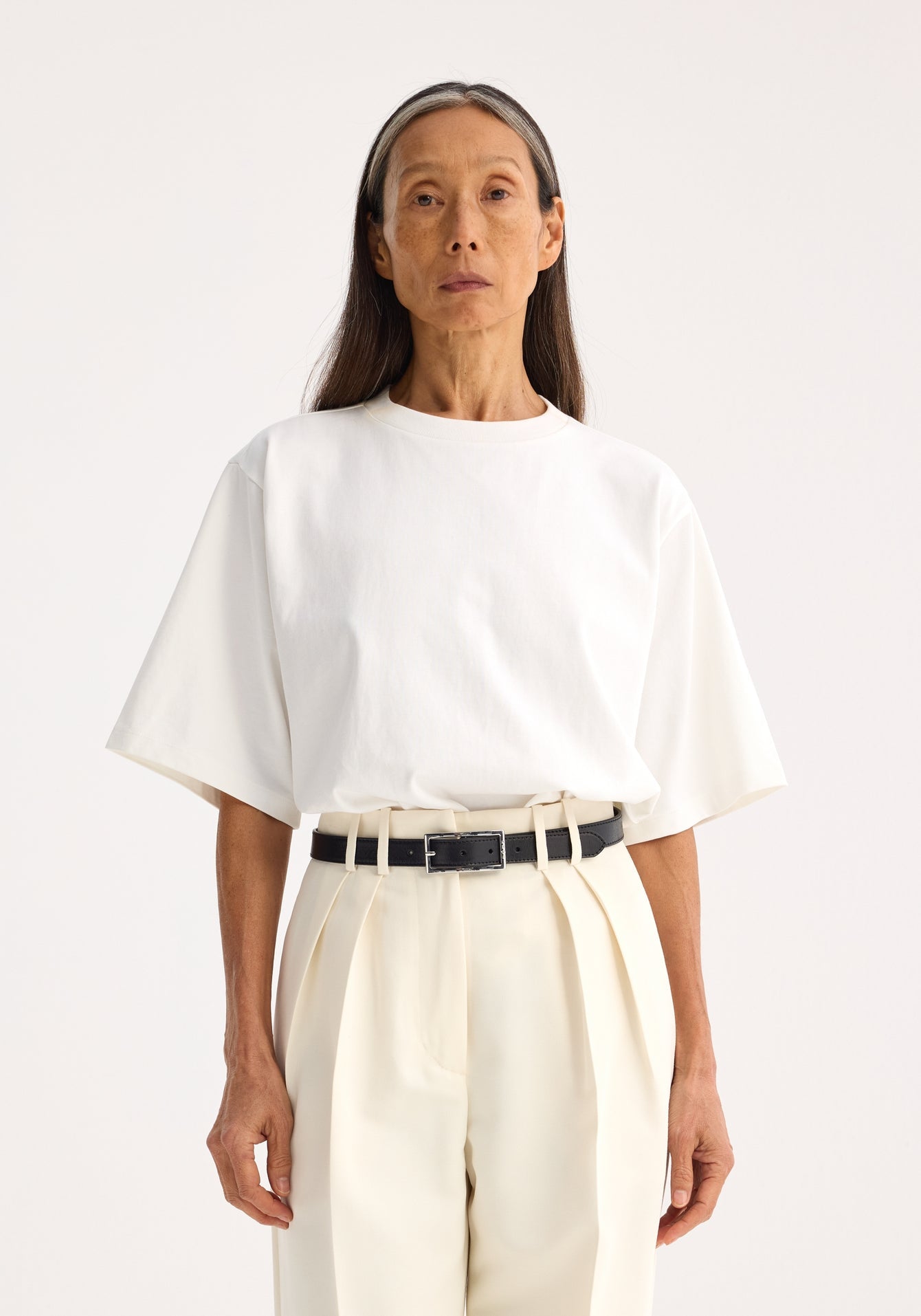 Oversized Cotton T-Shirt - Optic White