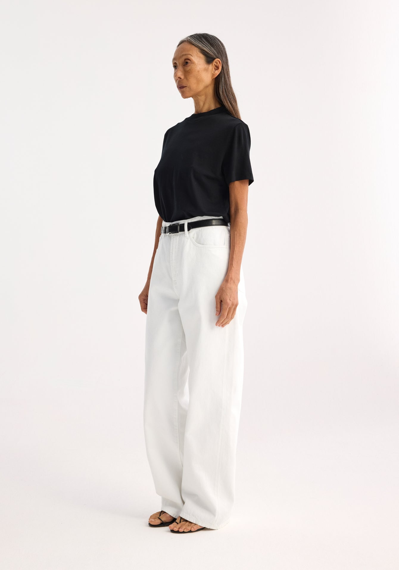 Relaxed Wool T-Shirt - Black