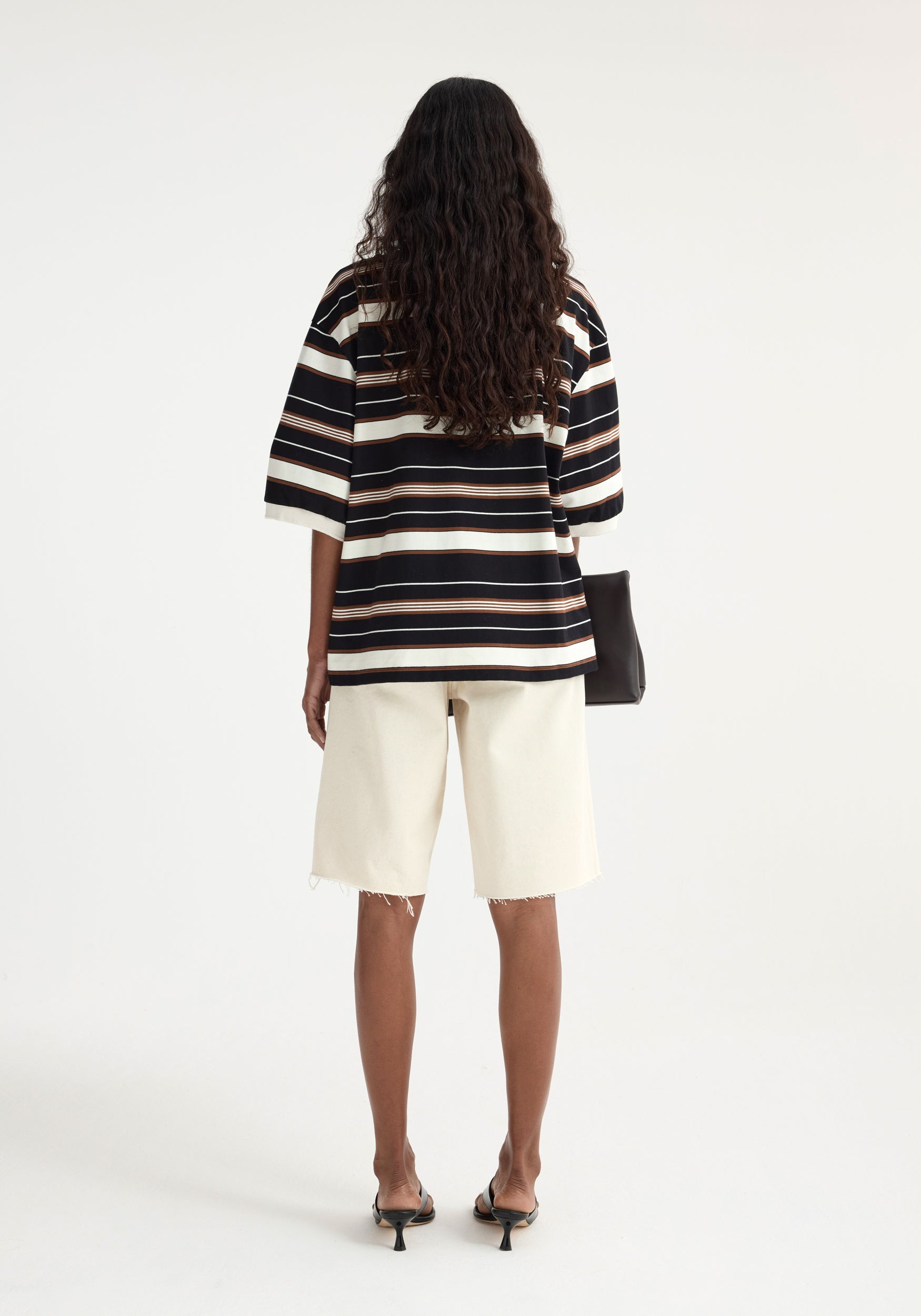 Striped Oversized Polo - Block Stripe