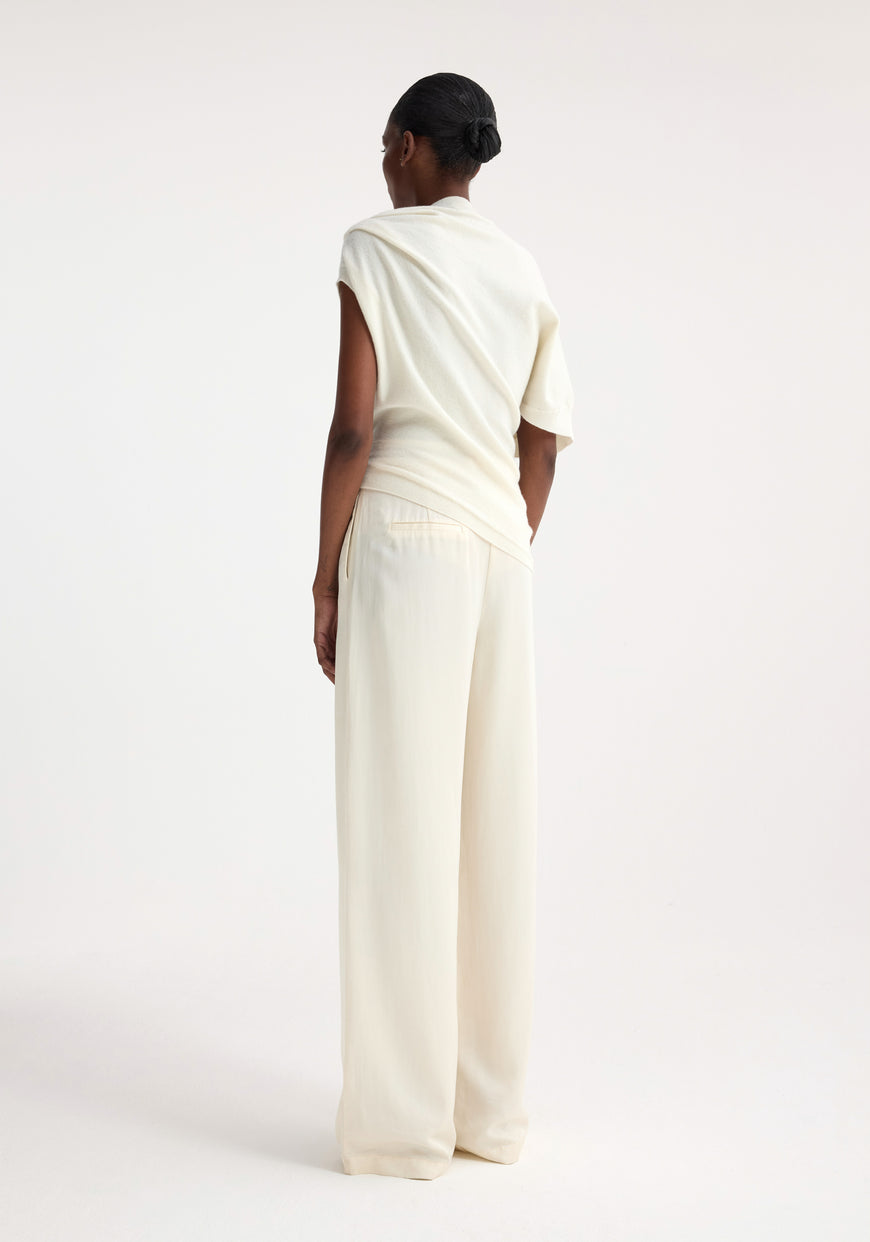 Deconstructed Knitted Top - Off White