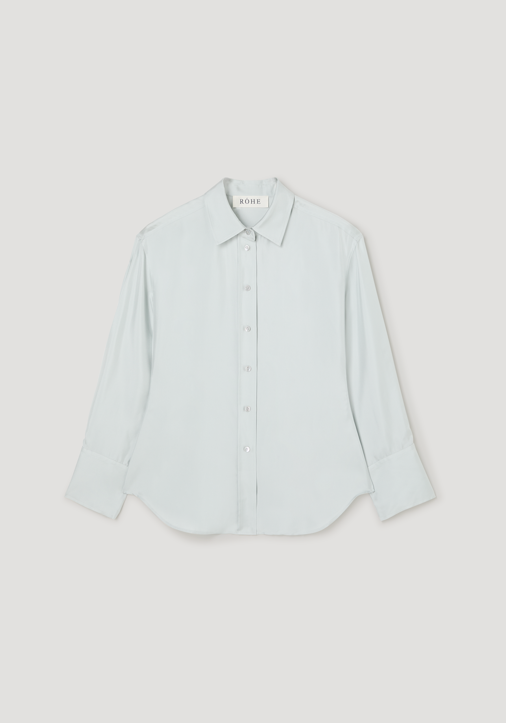 Rohe-Shaped Silk Shirt - Foam-Shirts-Boboli-Vancouver-Canada
