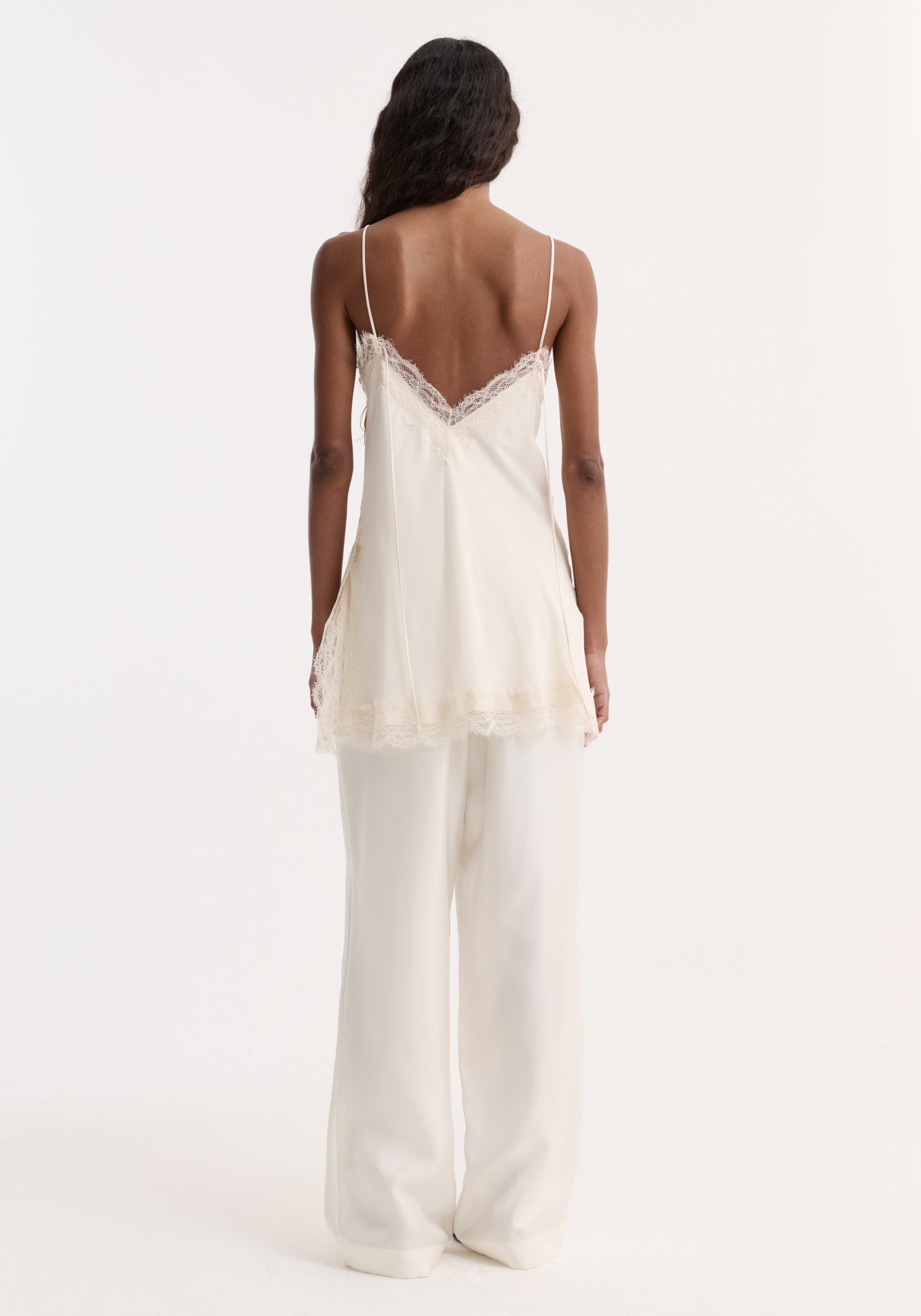 Rohe-Lace Camisole - Off White-Tops-Boboli-Vancouver-Canada