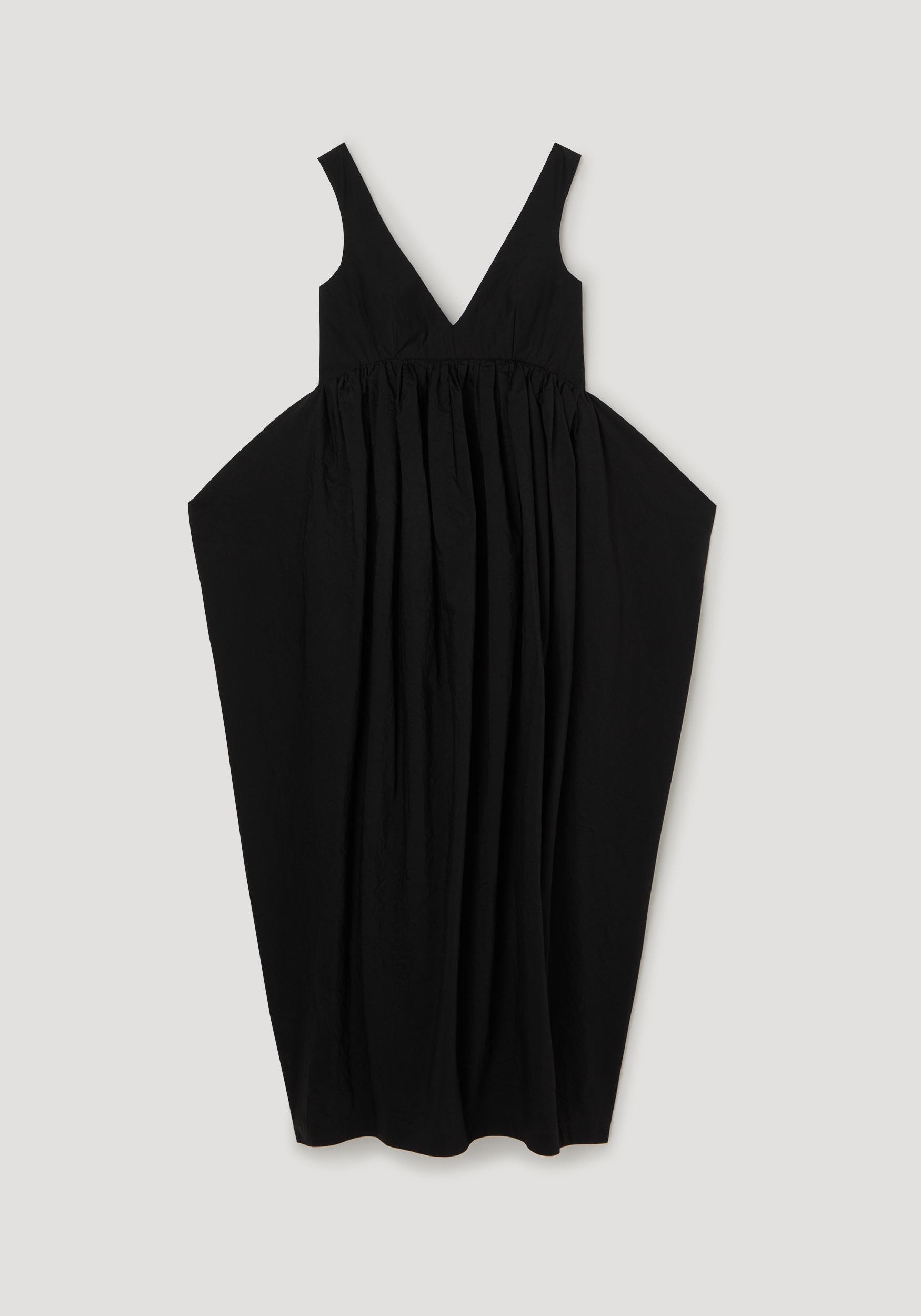 Rohe-Sculptural Textured Cotton Dress - Black-Dresses-Boboli-Vancouver-Canada
