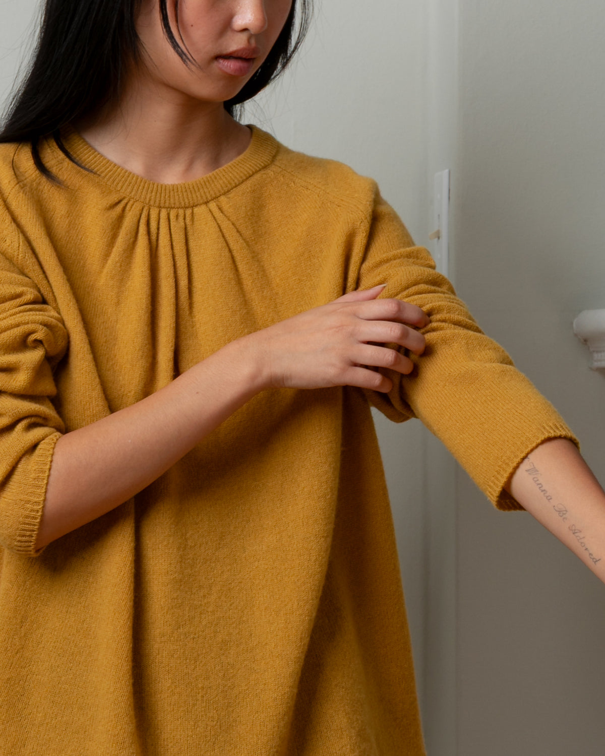 Jennie Jumper Wool Cashmere Sweater - Cumin