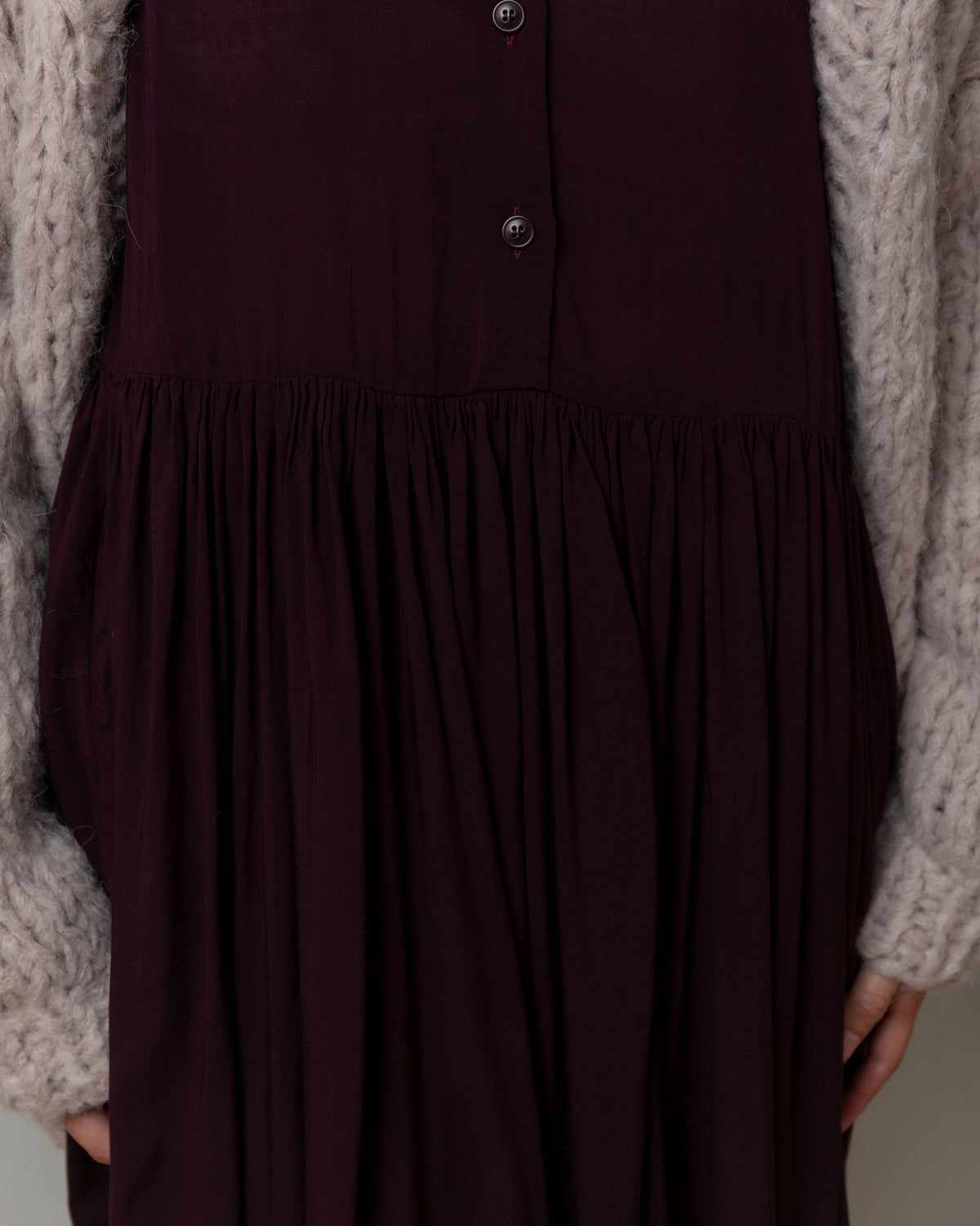 Ethal Cosie Cotton Dress - Blackberry