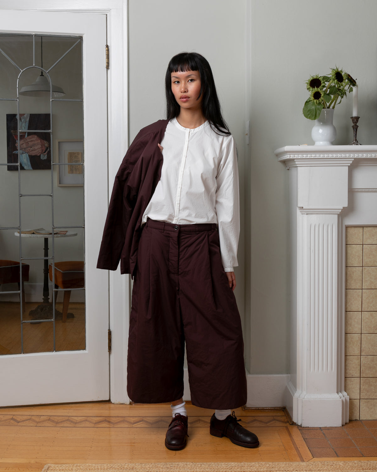 PP Chalk Poplin Pant - Ebony