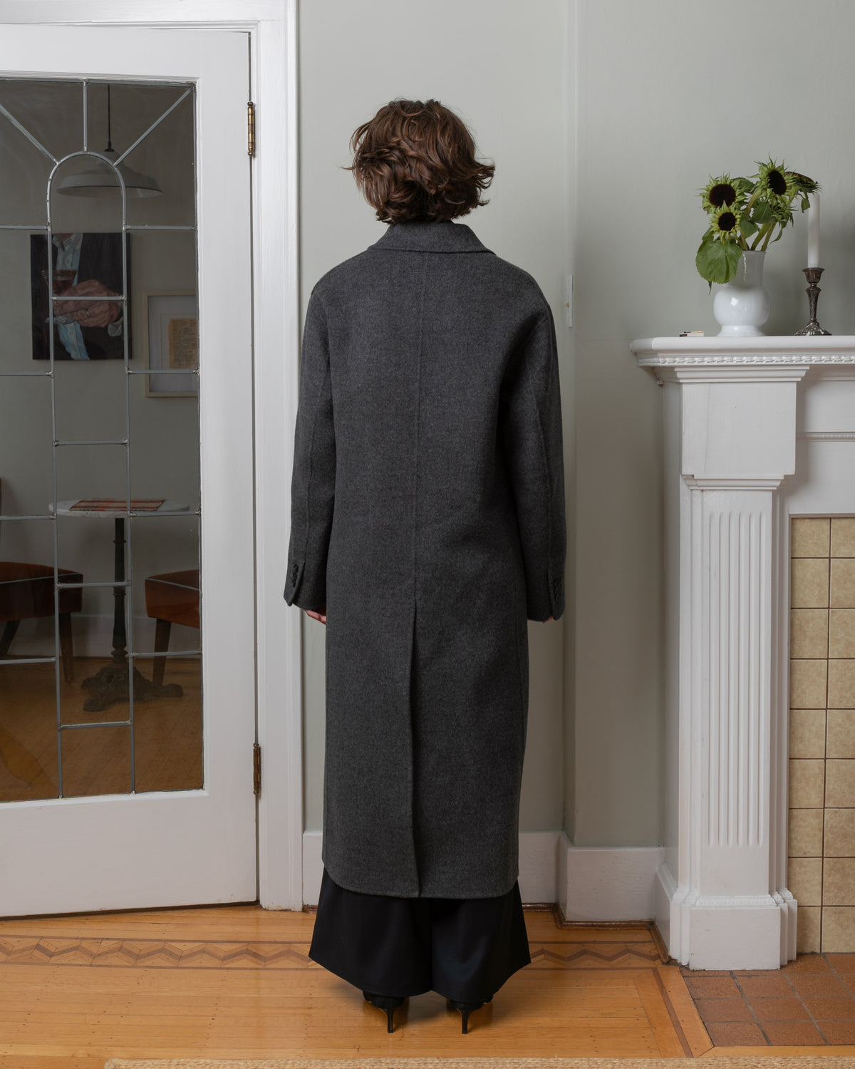 Vis A Vis-Wool Cashmere Double Breasted Coat - D.K Gray-Coats-Boboli-Vancouver-Canada