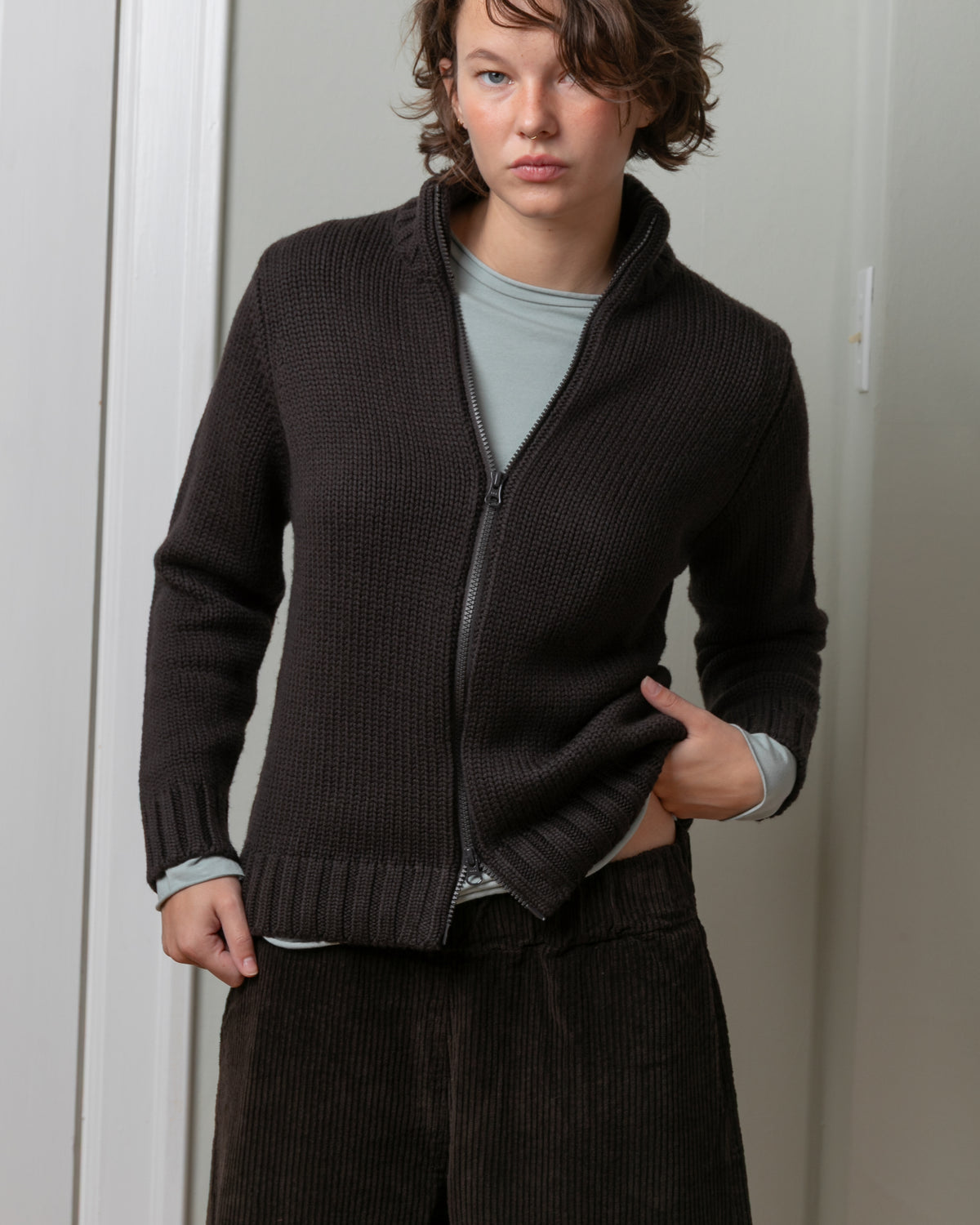 Cardigan Monte Sweater - Cacao