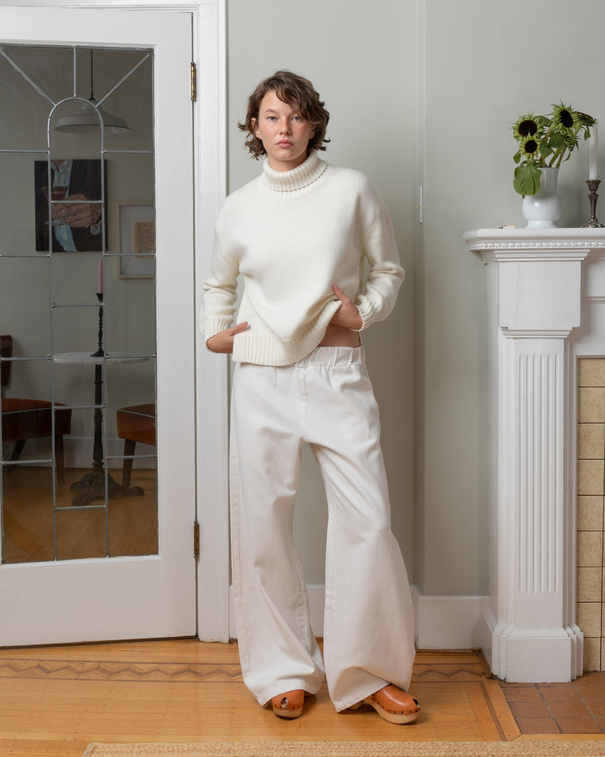 Maglia Fiore Top - Winter White
