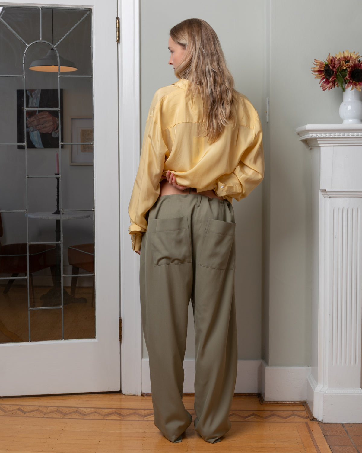 Fluid Wool Seacliff Pant - Lichen