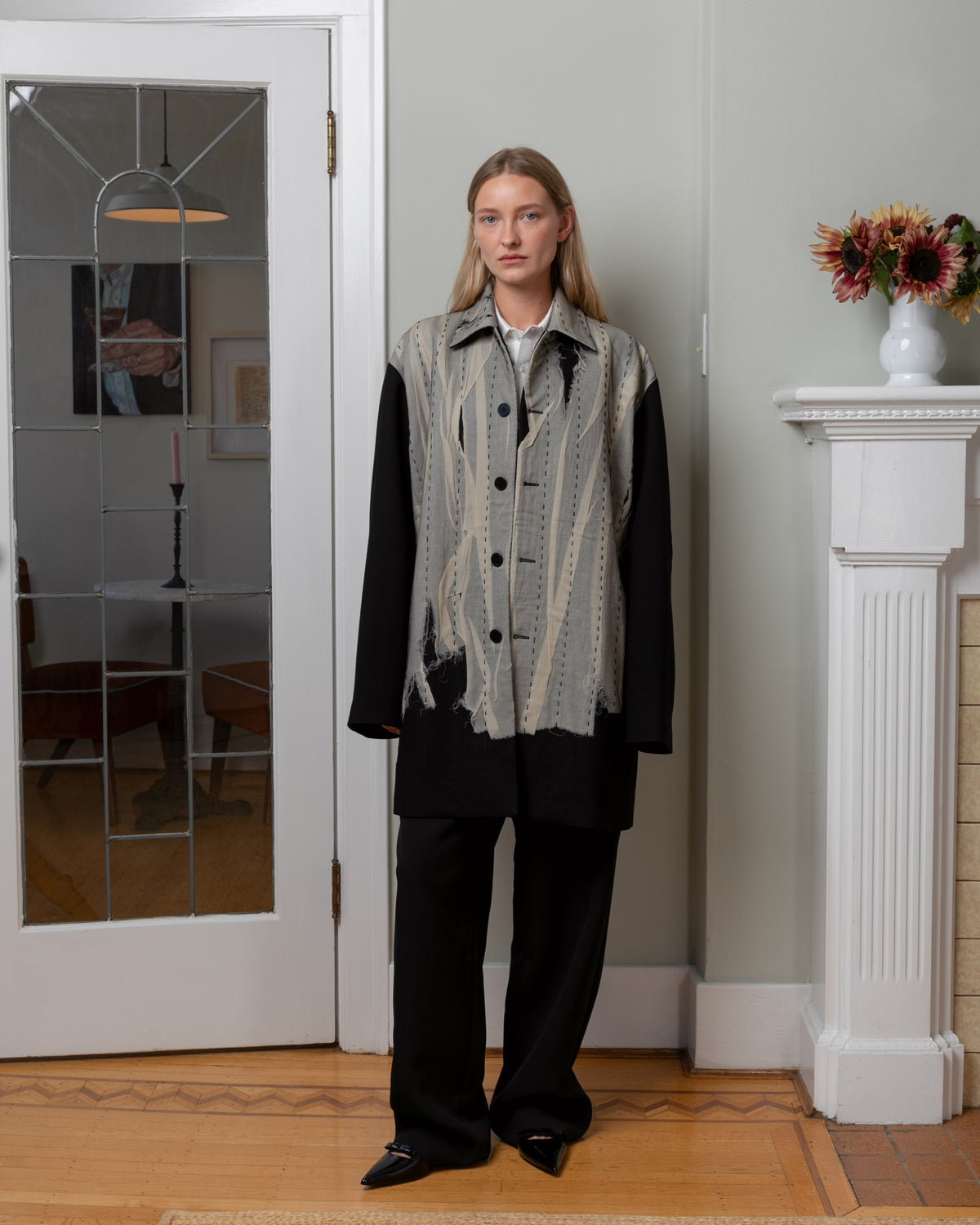 Preservation Pascal Coat - Black / Cream