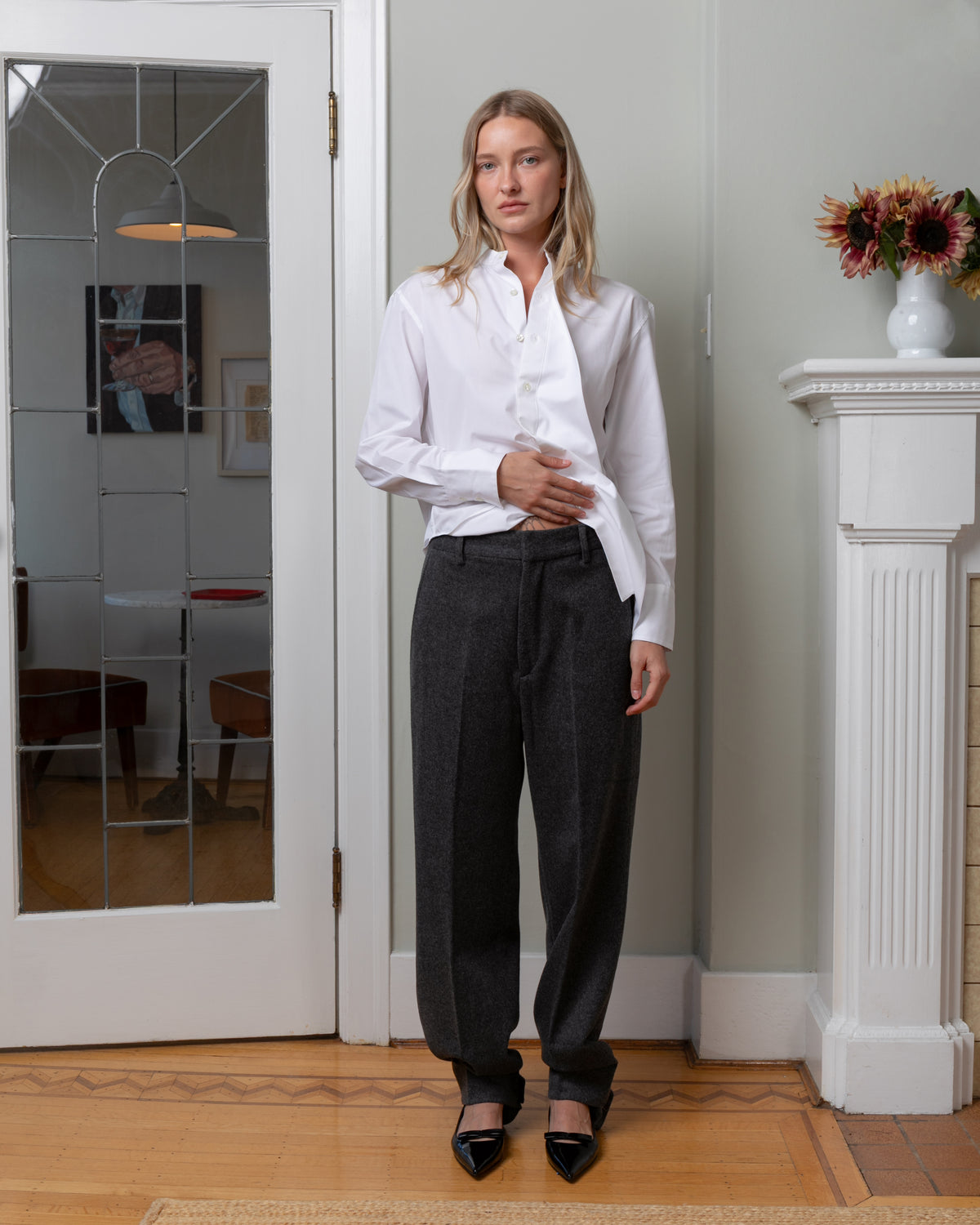 Bare-Versatile Wide Pants Unisex - Charcoal-Pants-Boboli-Vancouver-Canada