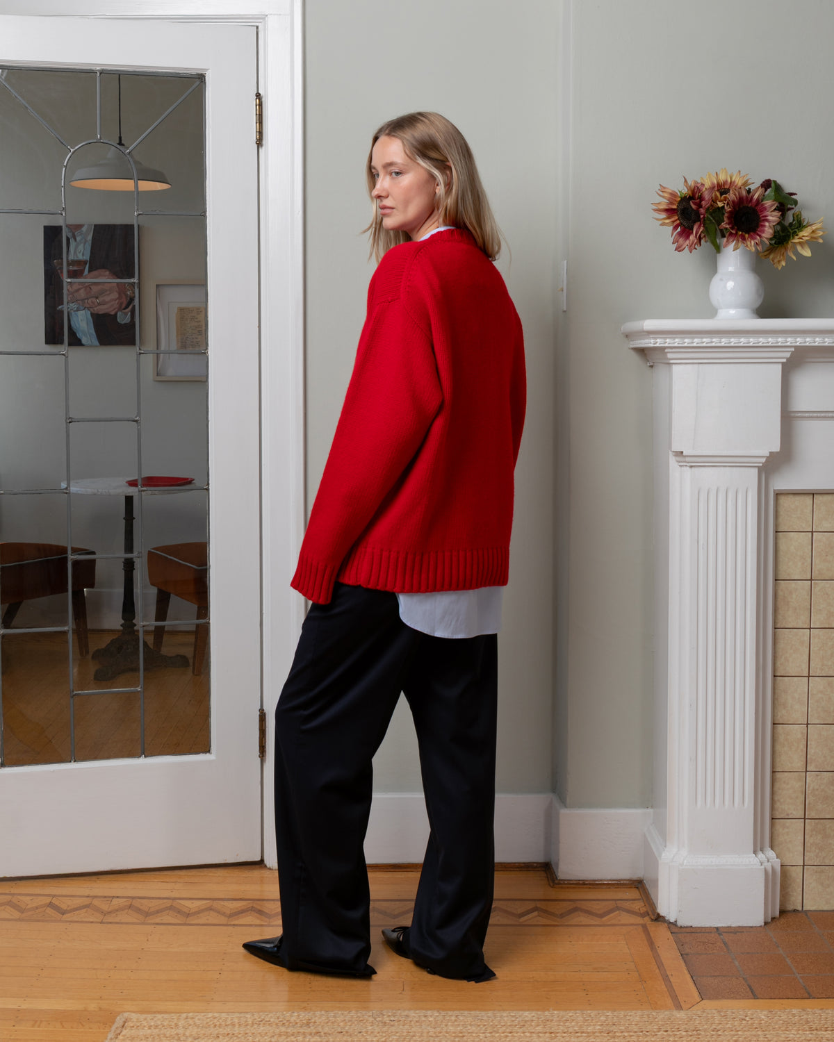 Bare-Versatile Wide Pants Unisex - Navy-Pants-Boboli-Vancouver-Canada