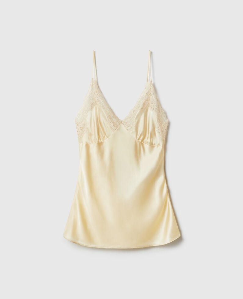 Stella McCartney-Lace Slip Top - Cream-Tops-Boboli-Vancouver-Canada