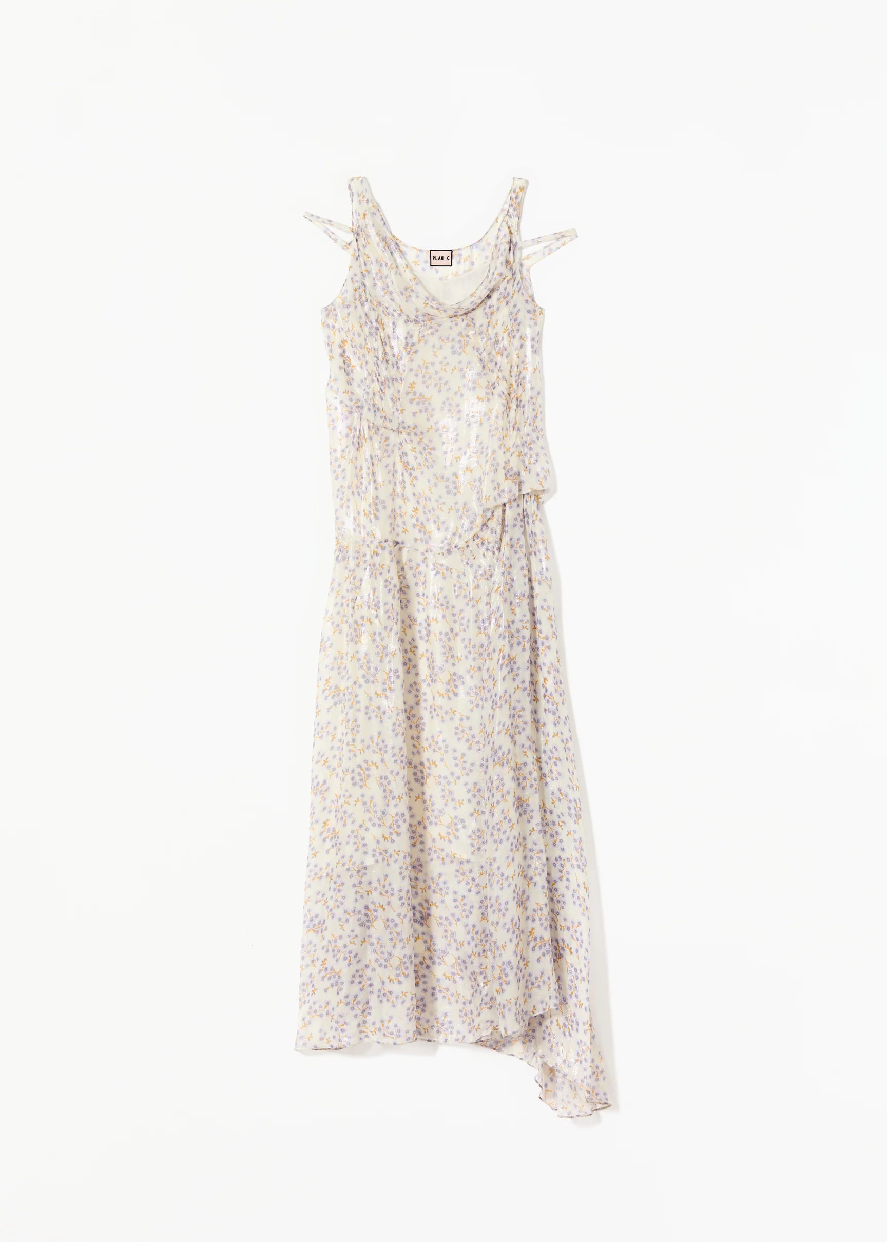 Silk Chiffon Long Dress - Mauve