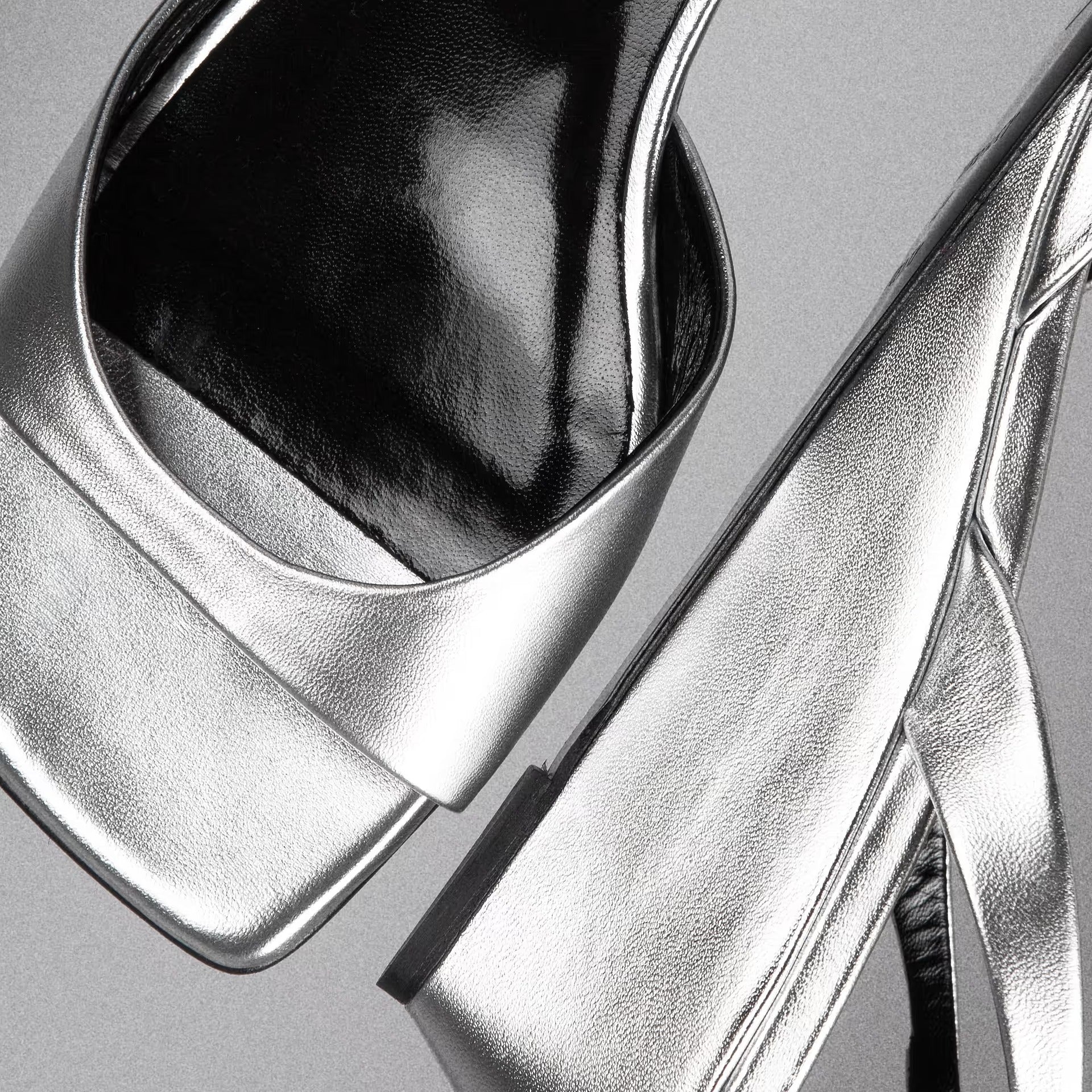 Amber Sandal 35mm - Silver