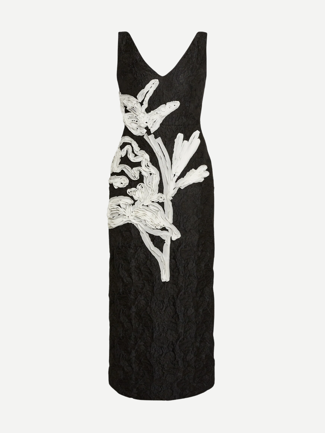 Erdem-Embroidered Sleeveless Cocktail Dress - Black-Dresses-Boboli-Vancouver-Canada