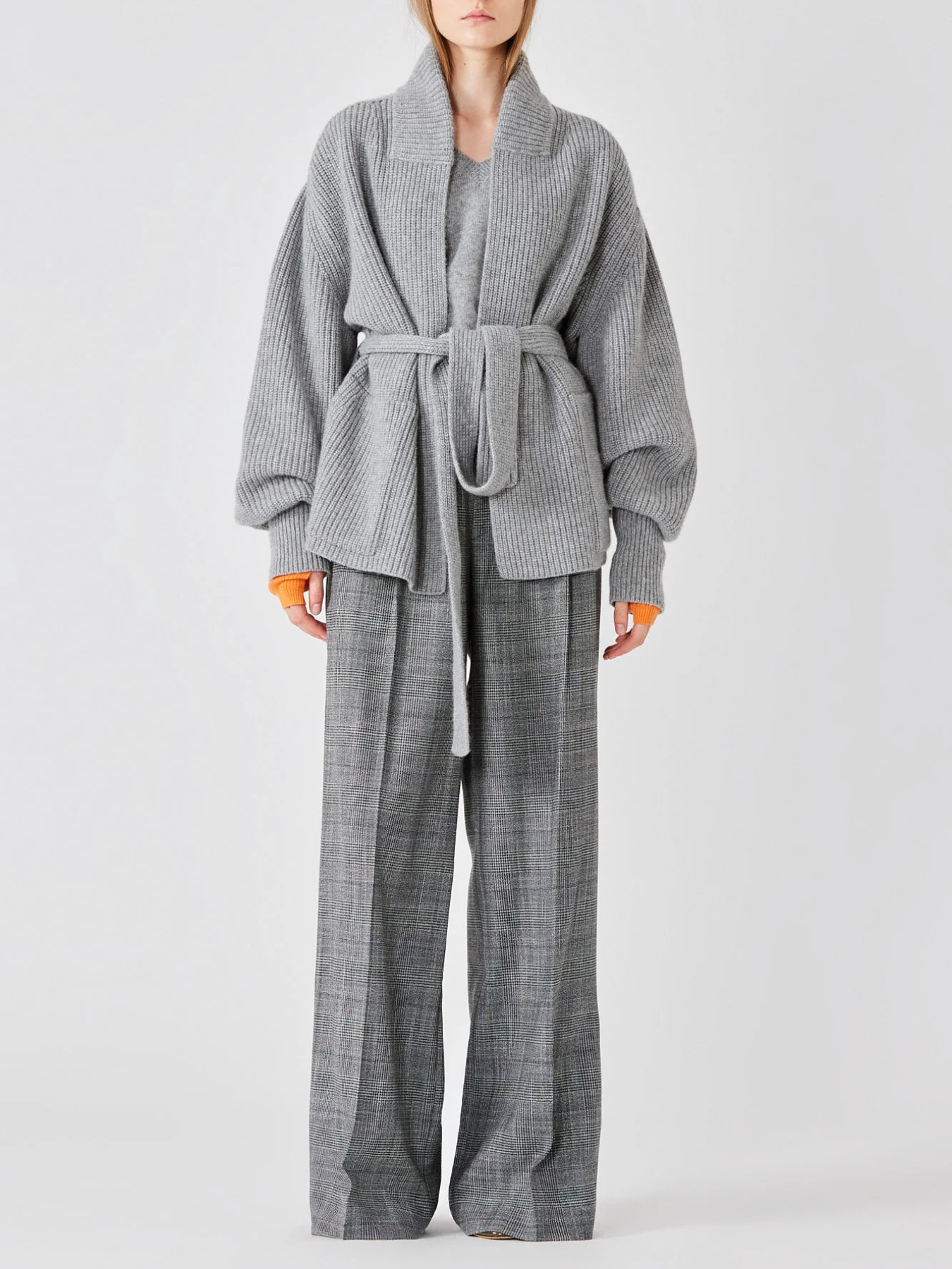 Sa Su Phi-Gemma Cardigan - Medium Grey-Cardigans-Boboli-Vancouver-Canada