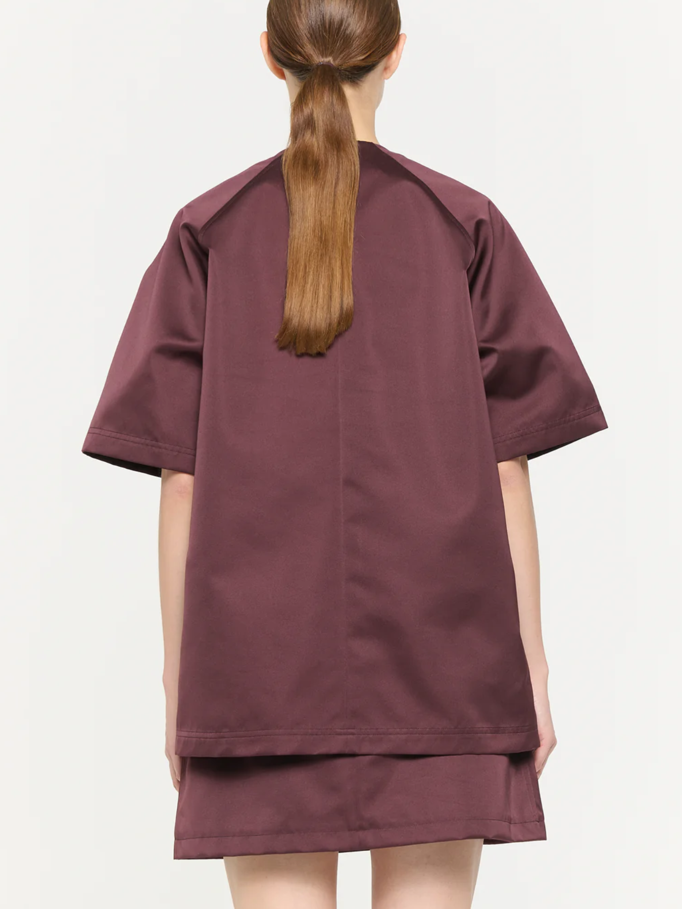 Plan C-Shirt in Duchesse - Burgundy-Shirts-Boboli-Vancouver-Canada