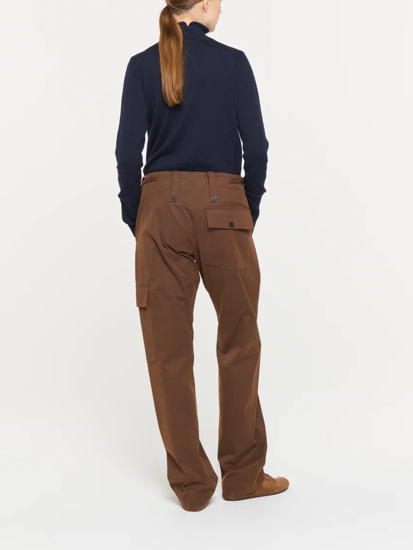 Plan C-Cargo Straight Leg Pants - Coffee-Pants-Boboli-Vancouver-Canada