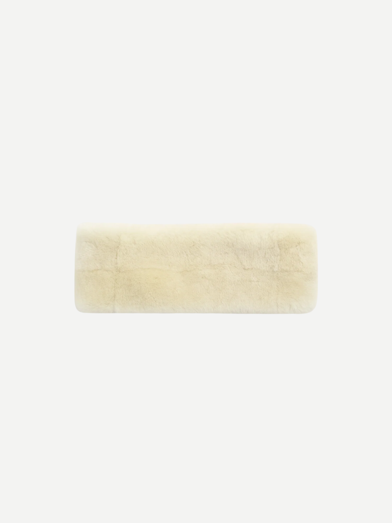 Totême-Shearling Headband - Ecru-Accessories-Boboli-Vancouver-Canada
