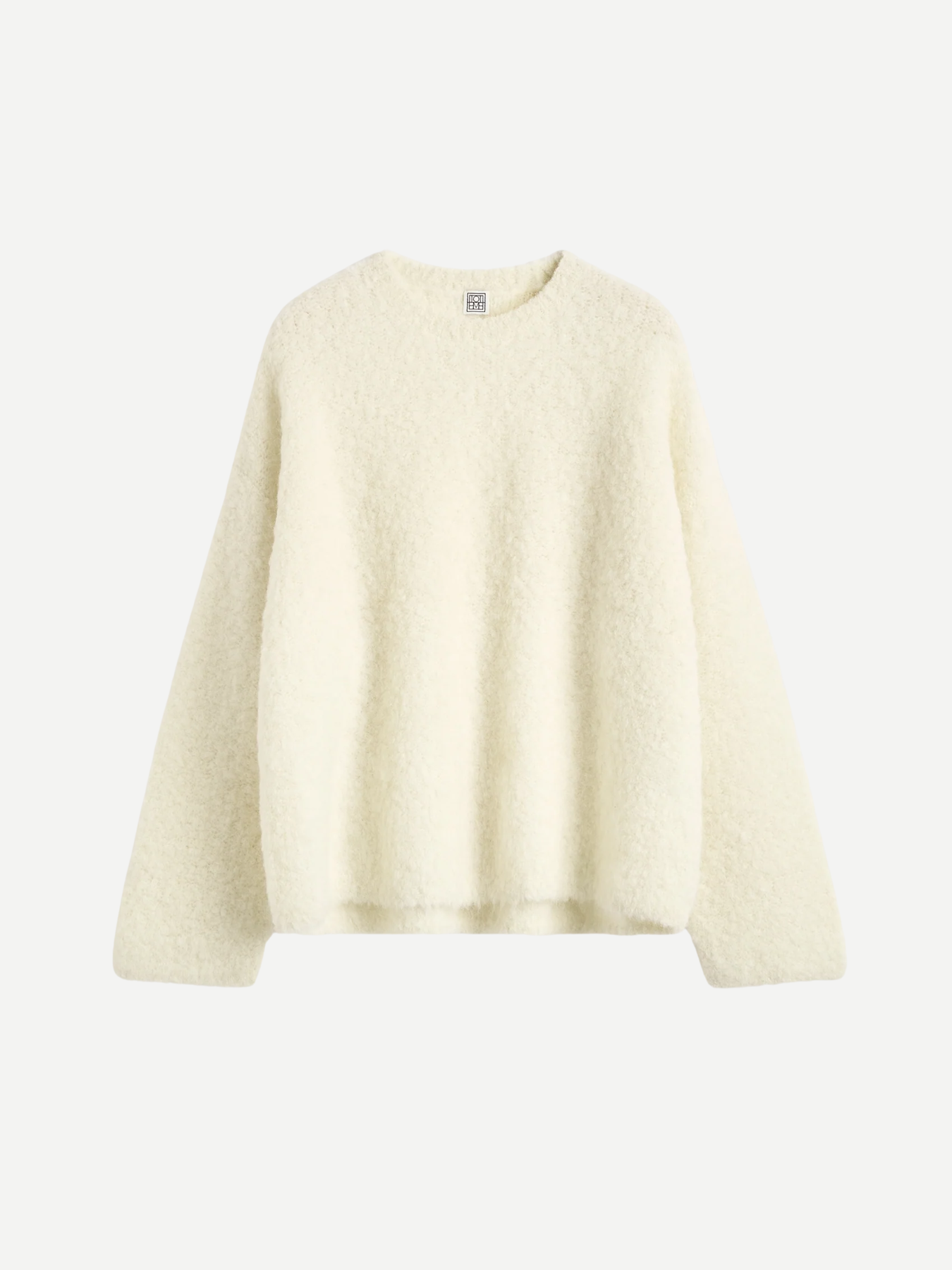 Totême-Boxy Boucle Knit - Milk-Sweaters-Boboli-Vancouver-Canada