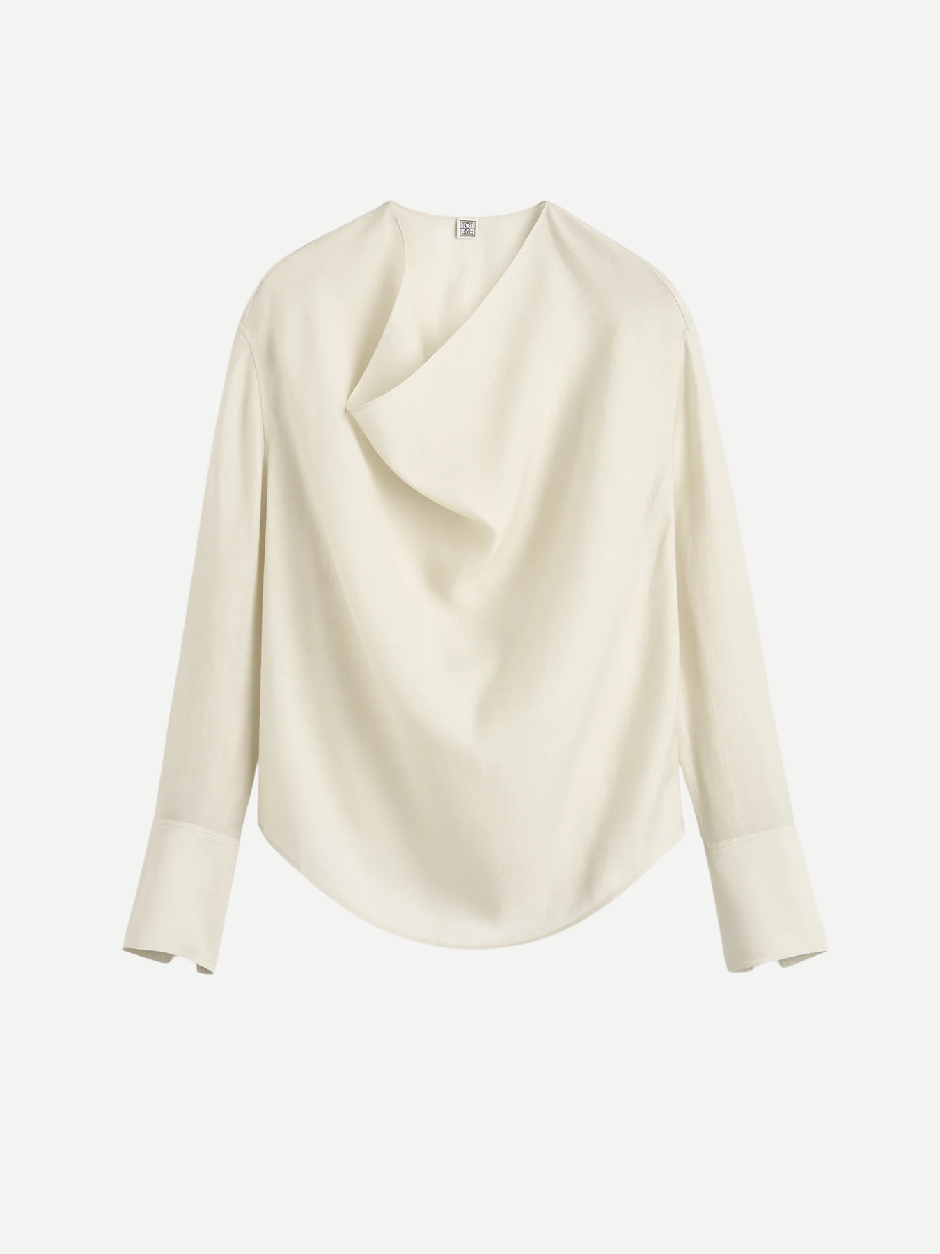 Totême-Cowl Blouse - Ecru-Tops-Boboli-Vancouver-Canada