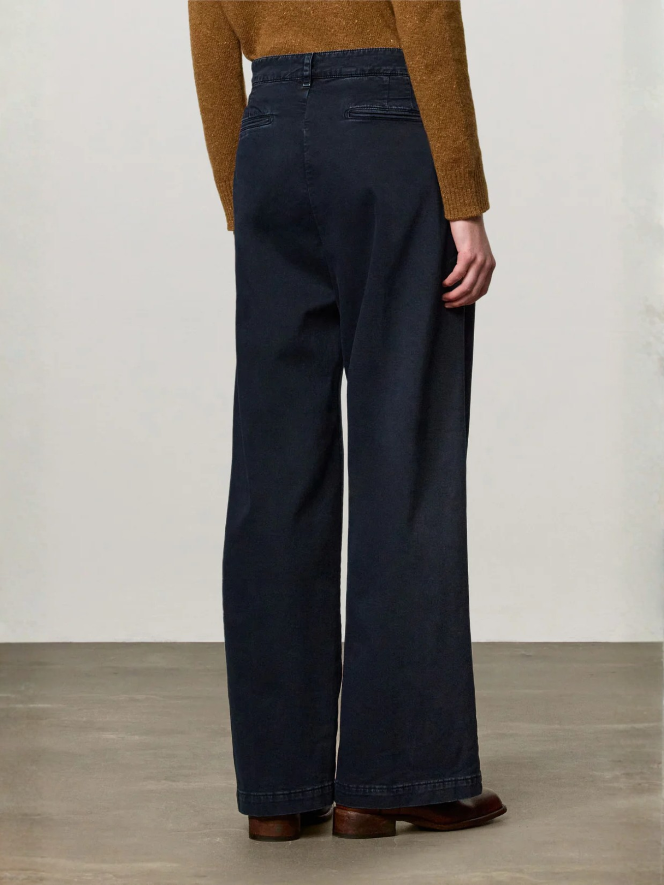 Massimo Alba-Lois Loose Pants - Dark Blue-Pants-Boboli-Vancouver-Canada