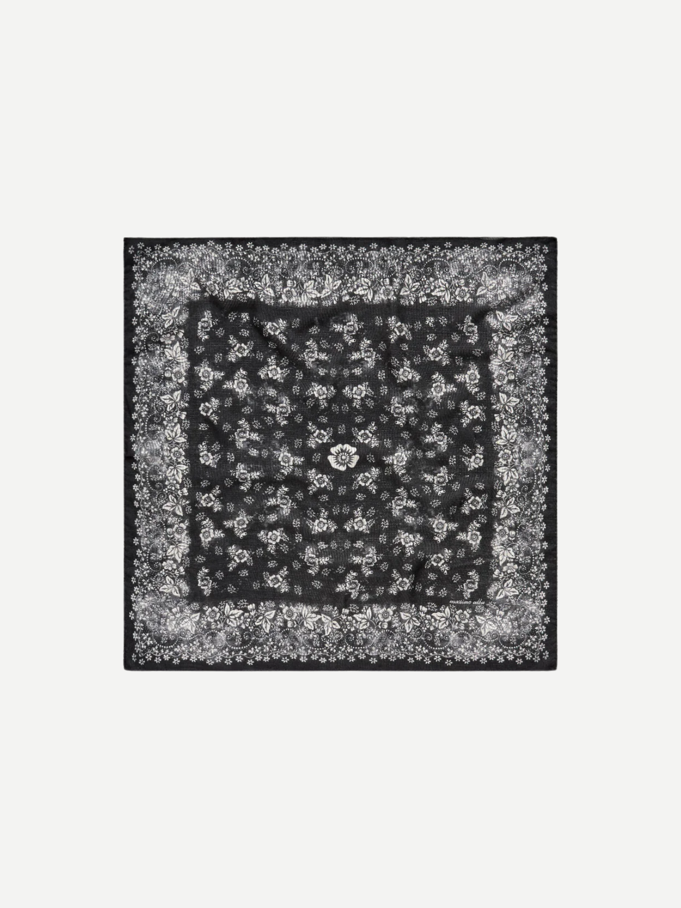 Massimo Alba-Bandana - Washed Black-Accessories-Boboli-Vancouver-Canada