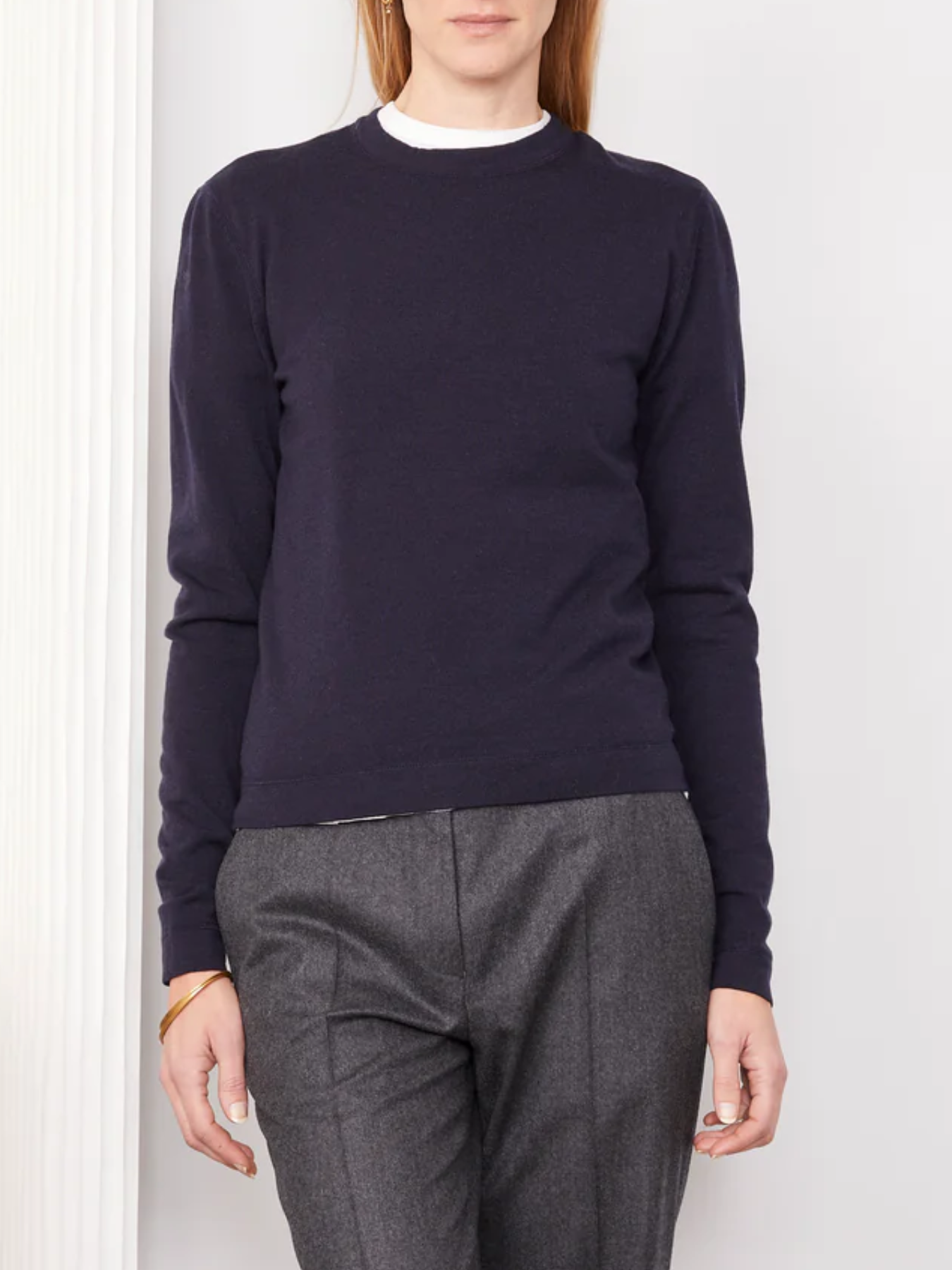 Officine Generale-Isabelle Tee - Dark Navy-Shirts-Boboli-Vancouver-Canada