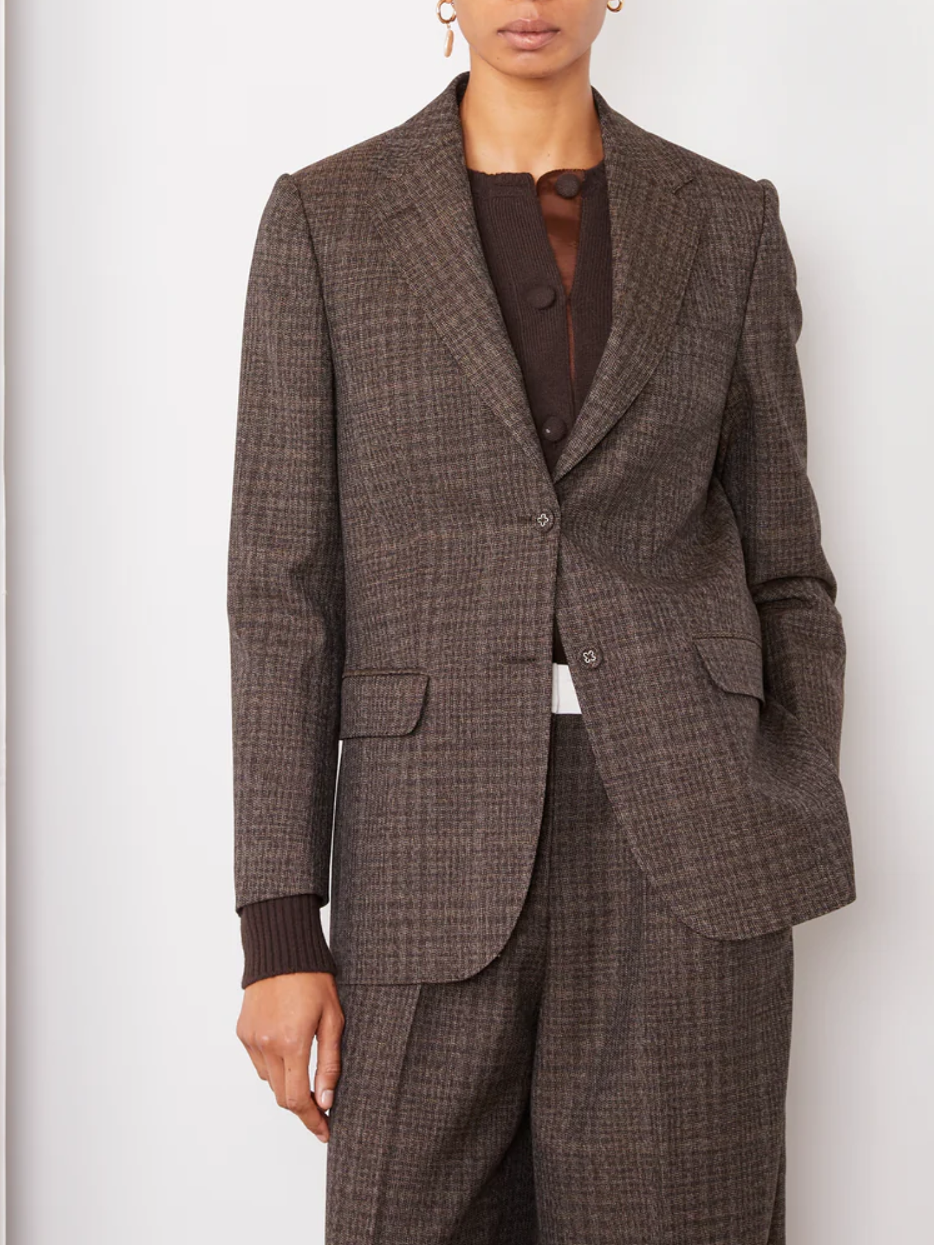 Officine Generale-Giovanni 3ply Jacket - Iced Coffee/Multi-Jackets-Boboli-Vancouver-Canada