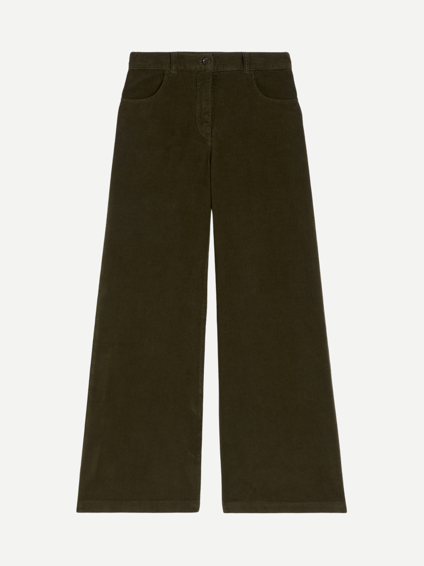 Aspesi-Corduroy Wide Trousers - Military-Pants-Boboli-Vancouver-Canada