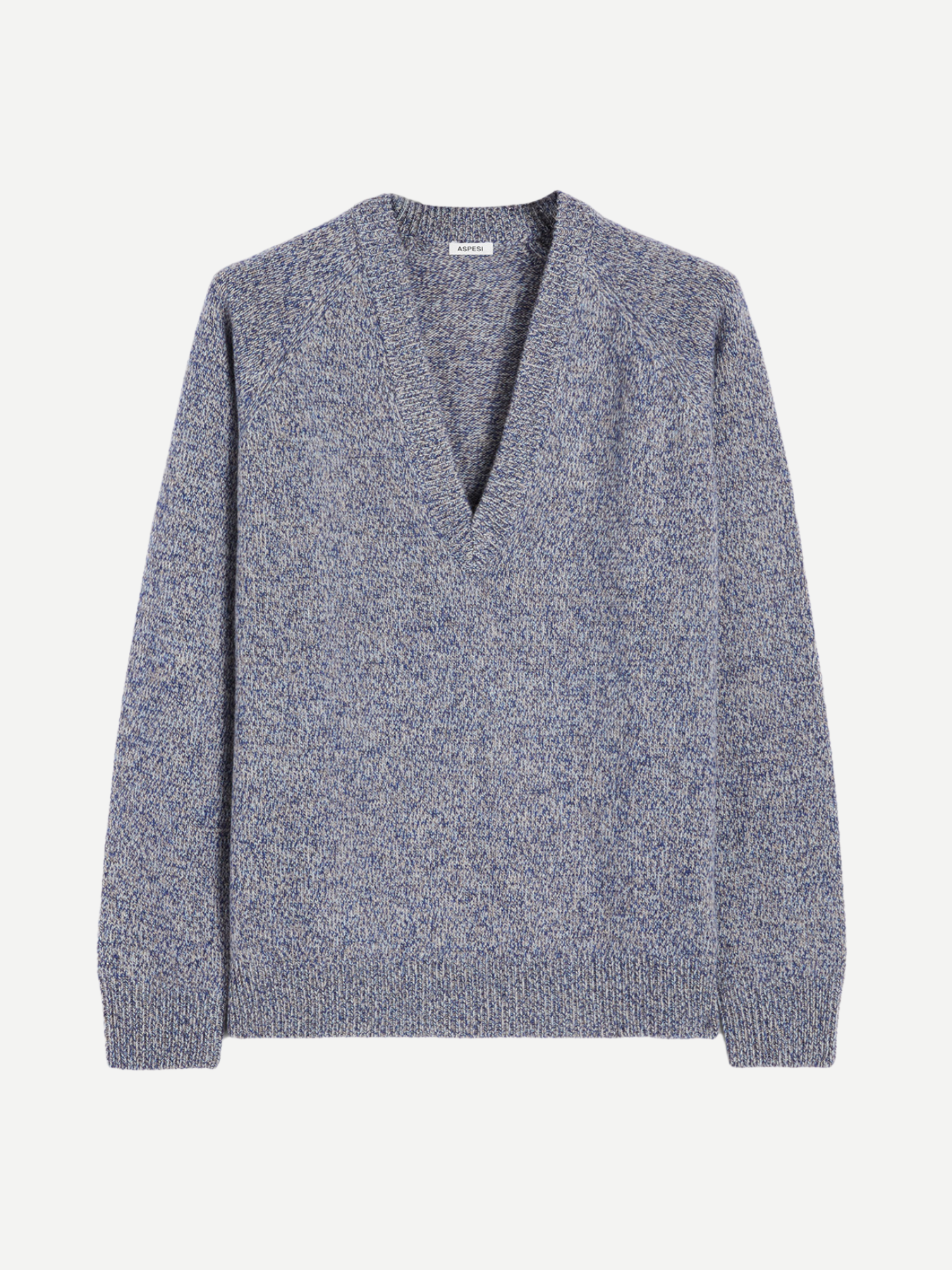 Aspesi-V-Neck Sweater Mod. 3388 - Ink-Sweaters-Boboli-Vancouver-Canada