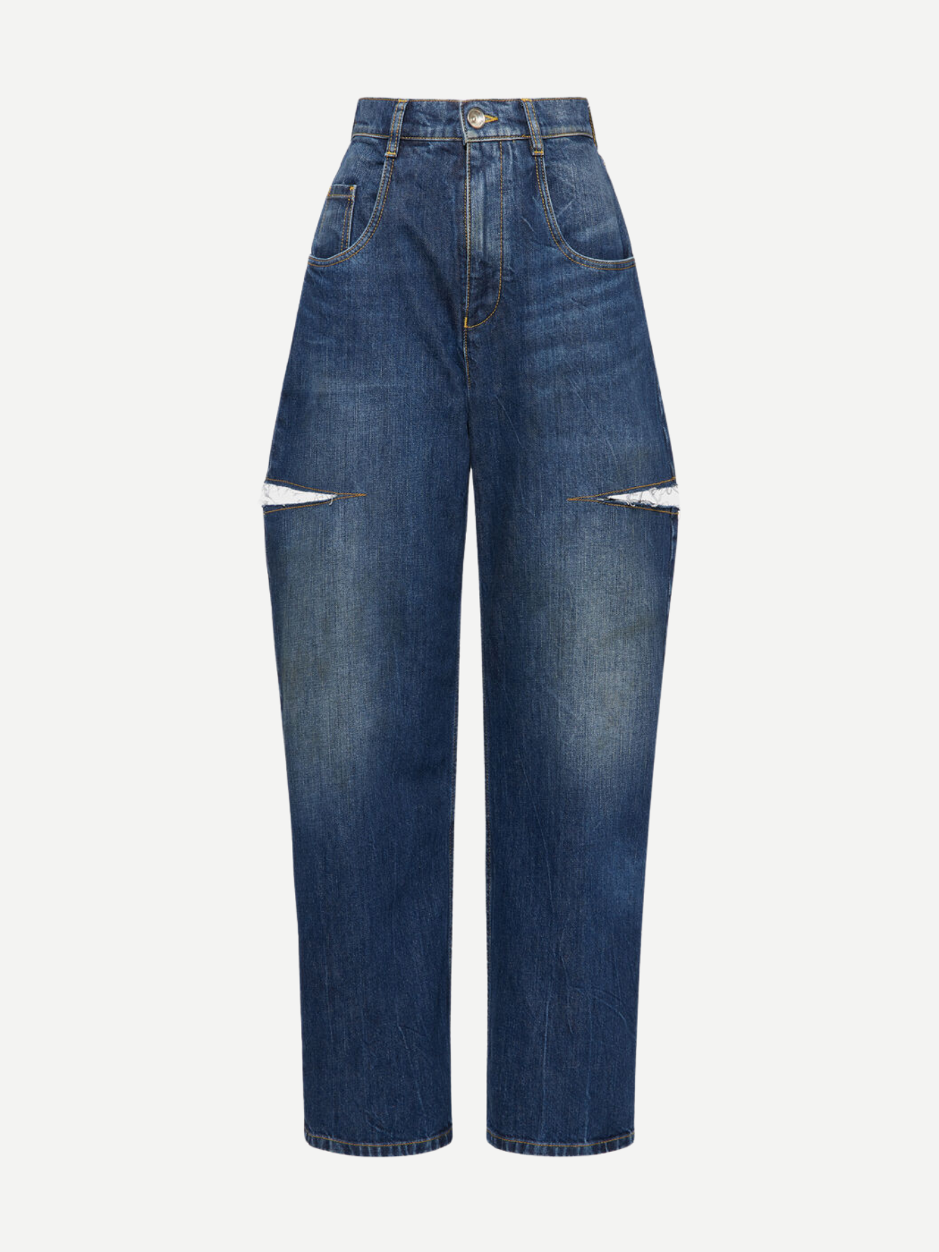 Maison Margiela-Cut-Out Jeans - Washed Indigo-Pants-Boboli-Vancouver-Canada