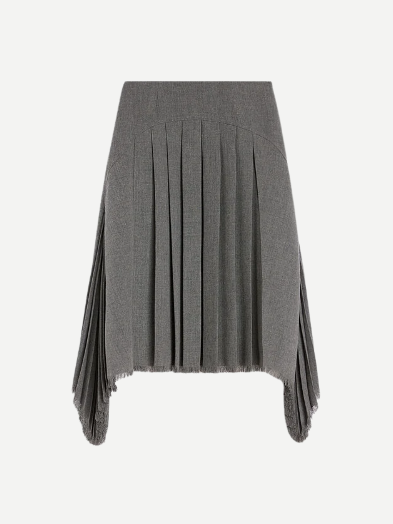 Jil Sander-Open Wool Canvas Skirt - Volcanic Glass-Skirts-Boboli-Vancouver-Canada