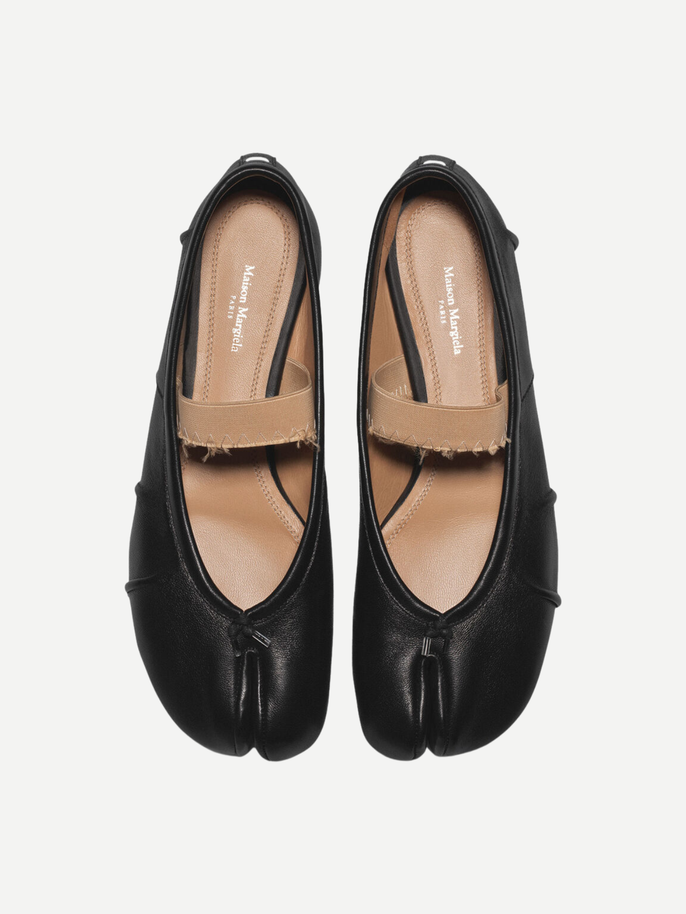 Maison Margiela-Tabi Elastic Band Flat - Black-Shoes-Boboli-Vancouver-Canada