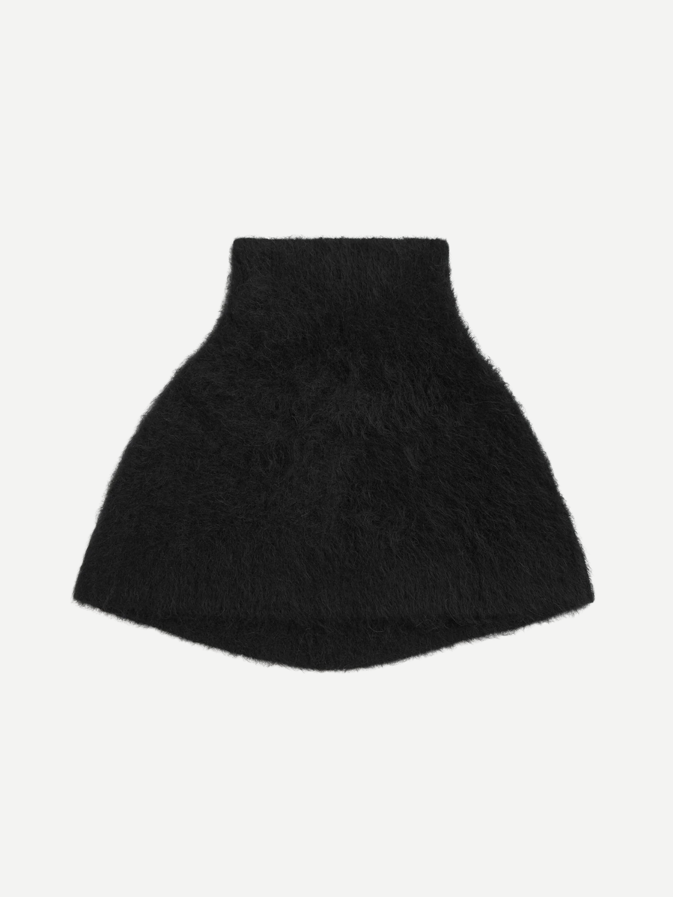 Totême-Funnel Alpaca-Blend Neck Warmer - Black-Scarves-Boboli-Vancouver-Canada