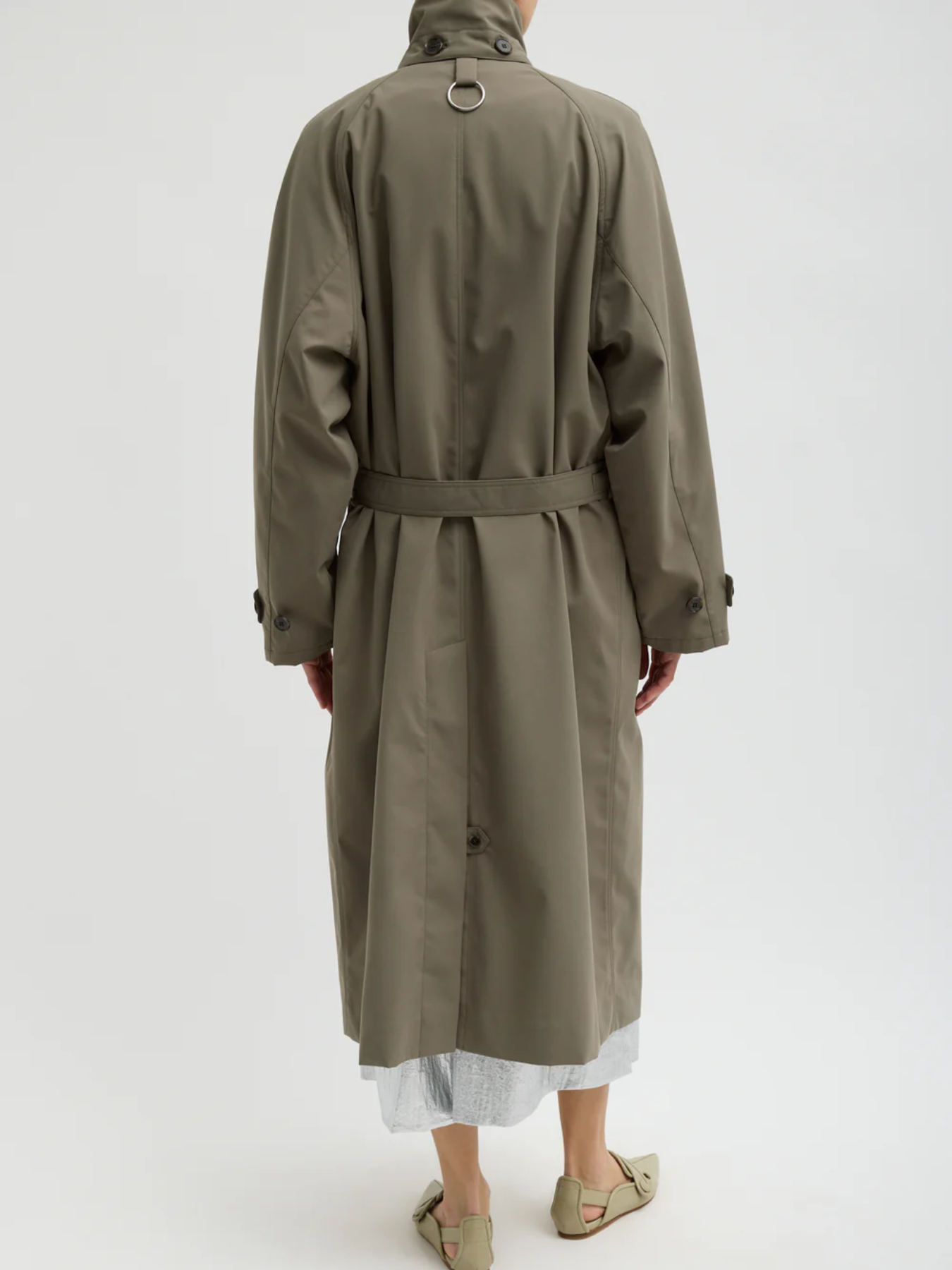 Tibi-Double Collar Frank Trench - Dark Hazelnut-Coats-Boboli-Vancouver-Canada