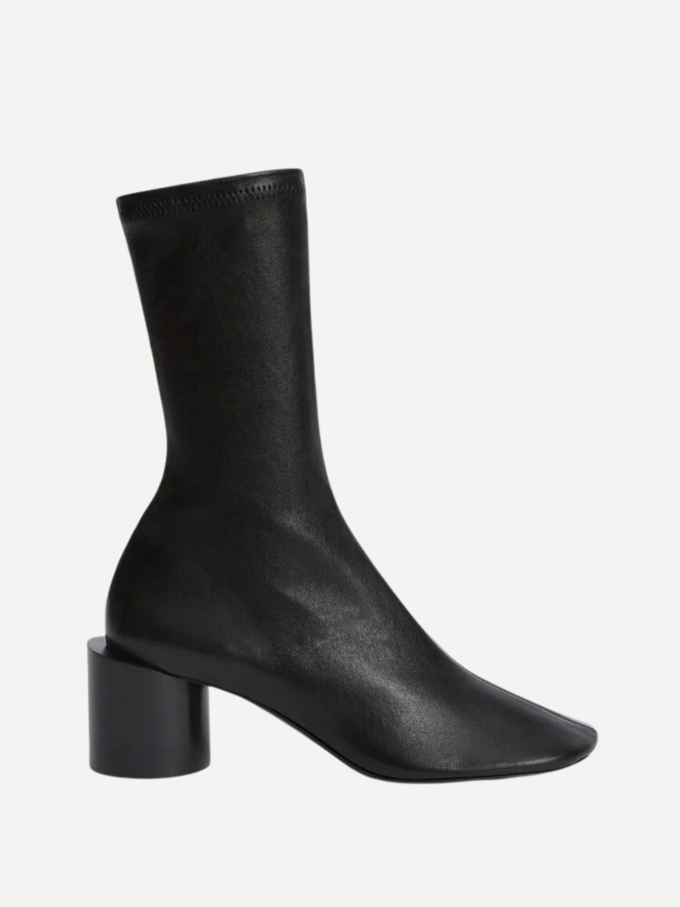 Jil Sander-Nappa Stretch Leather Ankle Boot - Black-Shoes-Boboli-Vancouver-Canada