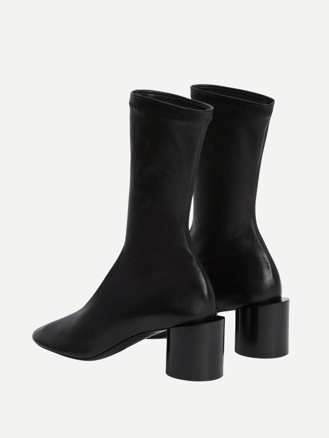 Jil Sander-Nappa Stretch Leather Ankle Boot - Black-Shoes-Boboli-Vancouver-Canada