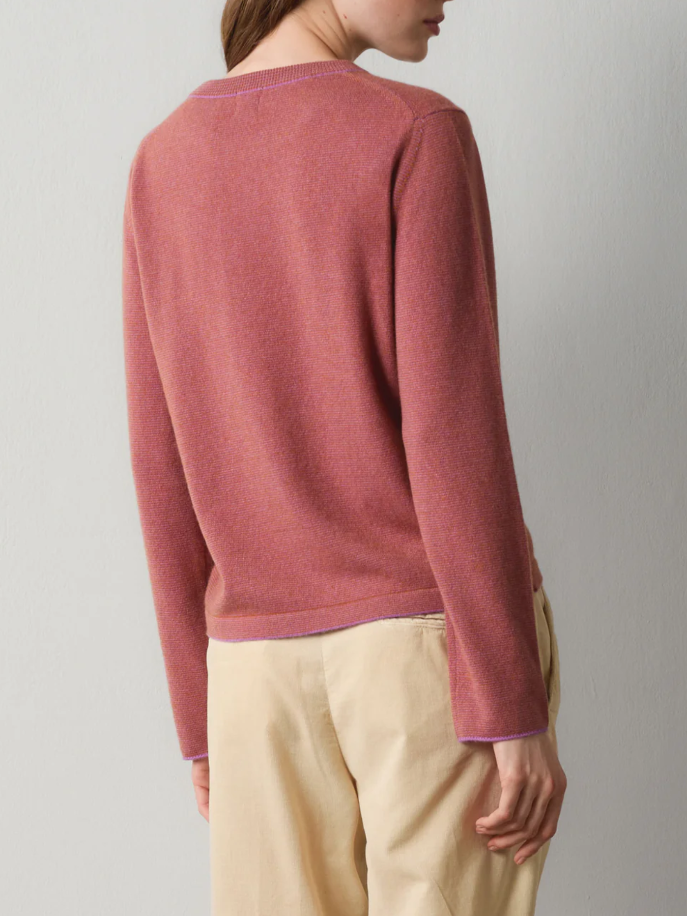 Massimo Alba-Janice Round Neck Sweater - Electric Violet-Sweaters-Boboli-Vancouver-Canada
