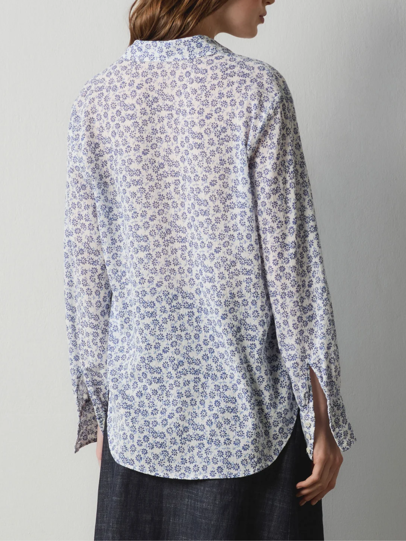 Massimo Alba-Anna Shirt - Midnight Blue-Shirts-Boboli-Vancouver-Canada