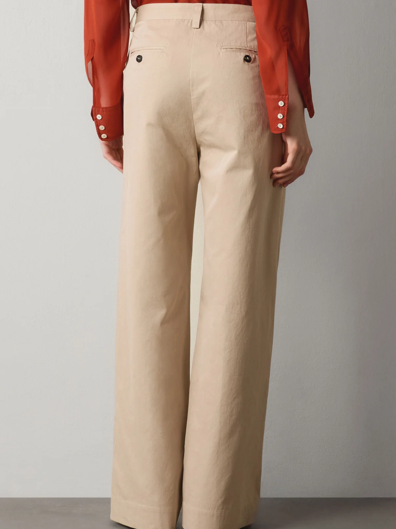 Massimo Alba-Lamia Pants - Tan-Pants-Boboli-Vancouver-Canada