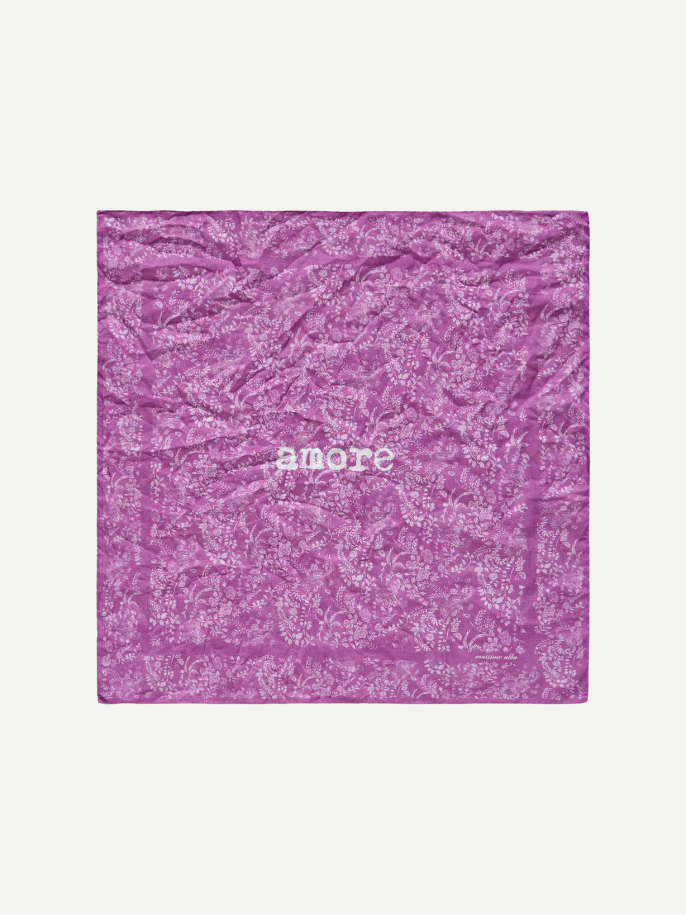 Massimo Alba-"Amore" Hanky - Magenta-Accessories-Boboli-Vancouver-Canada